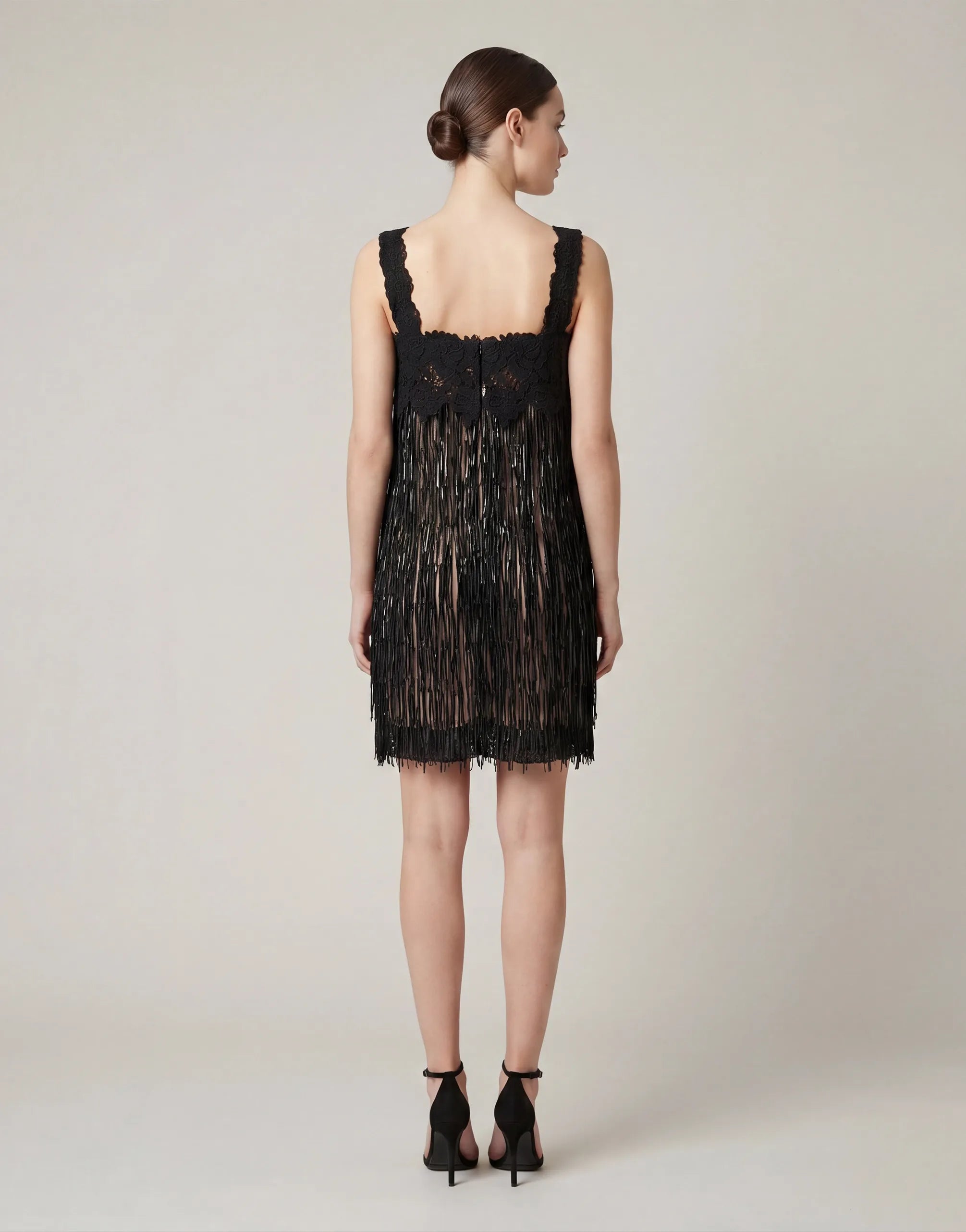 Dolce & Gabbana Lace Fringe Mini Dress