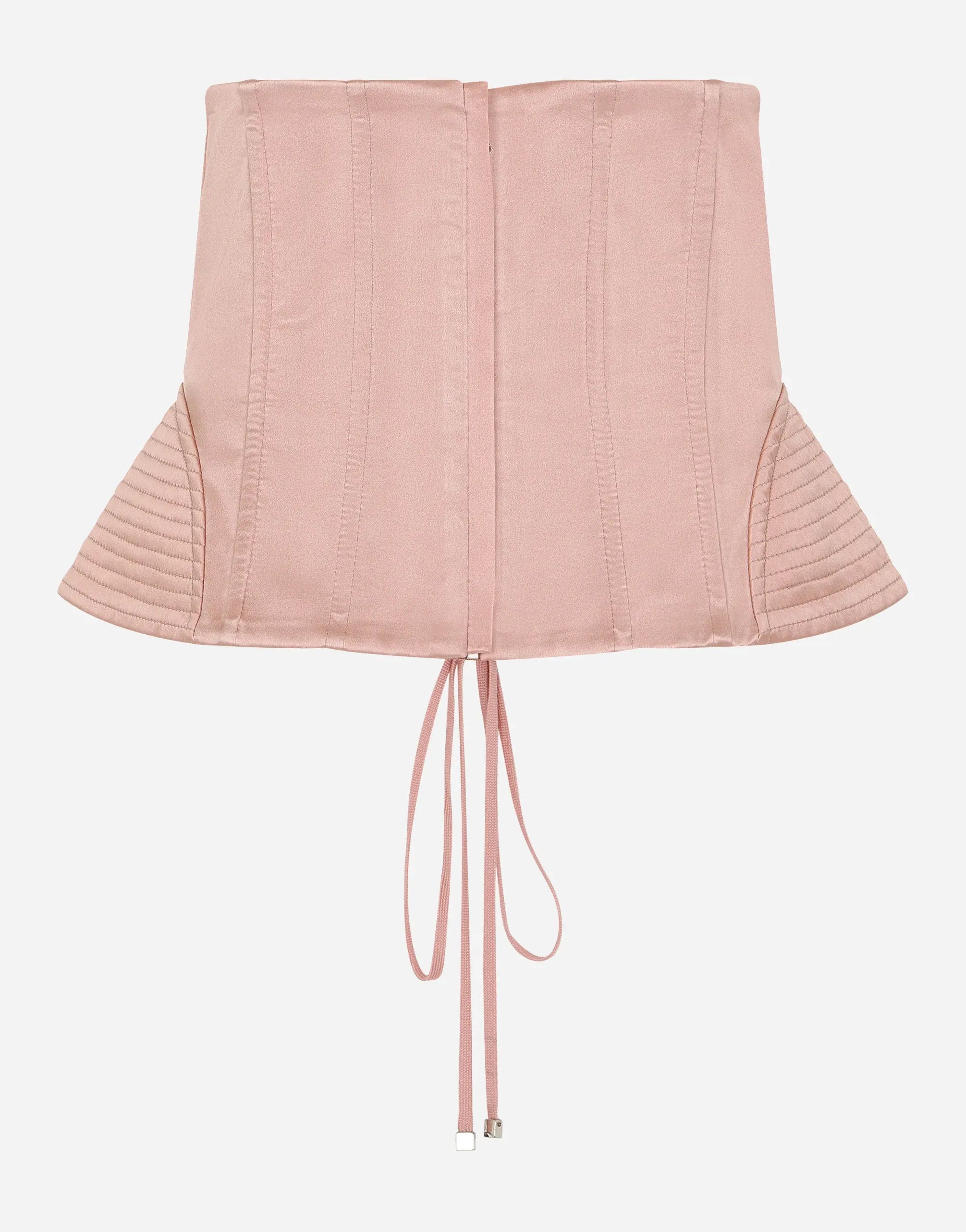 Dolce & Gabbana เข็มขัดรัดเอวแบบลูกไม้ผูกเชือก