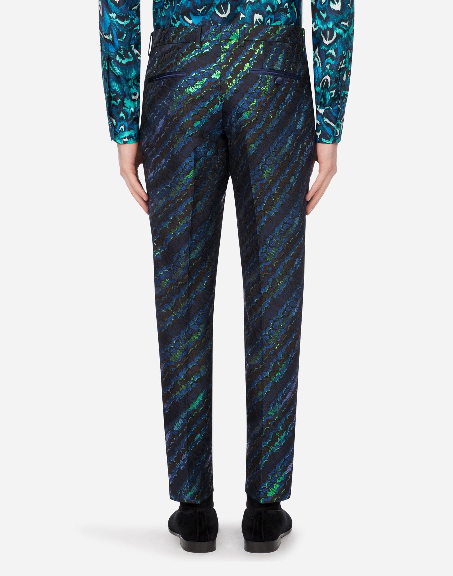 Dolce & Gabbana Lamé Jacquard Tuxedo Suit