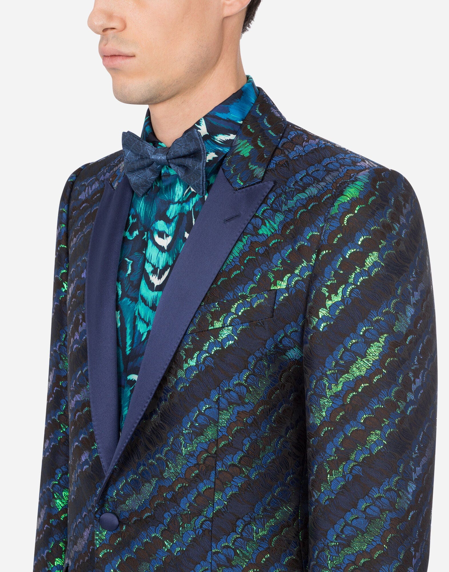 Dolce & Gabbana Lamé Jacquard Tuxedo Suit