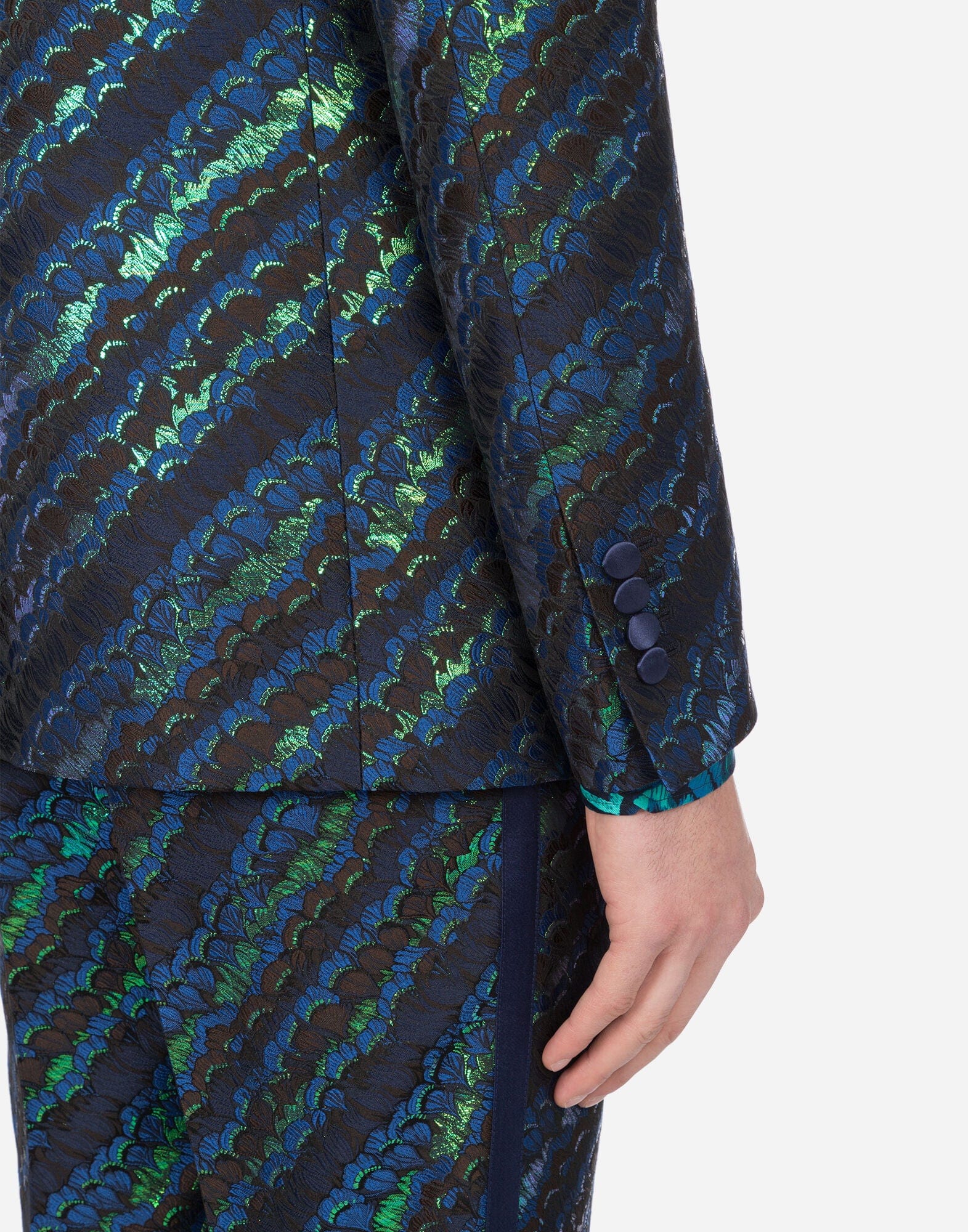 Dolce & Gabbana Lamé Jacquard Tuxedo Suit