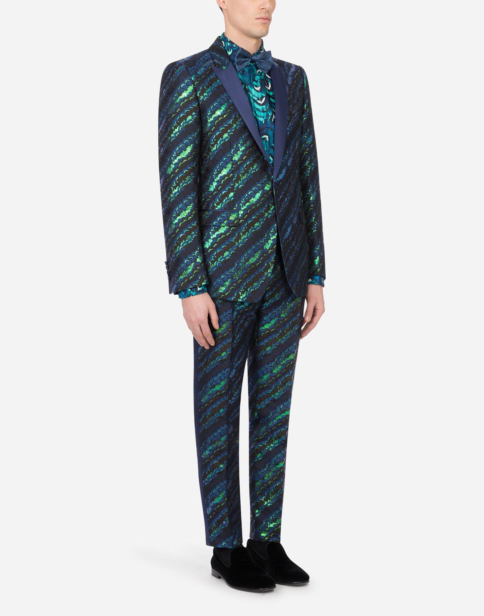 Dolce & Gabbana Lamé Jacquard Tuxedo Suit