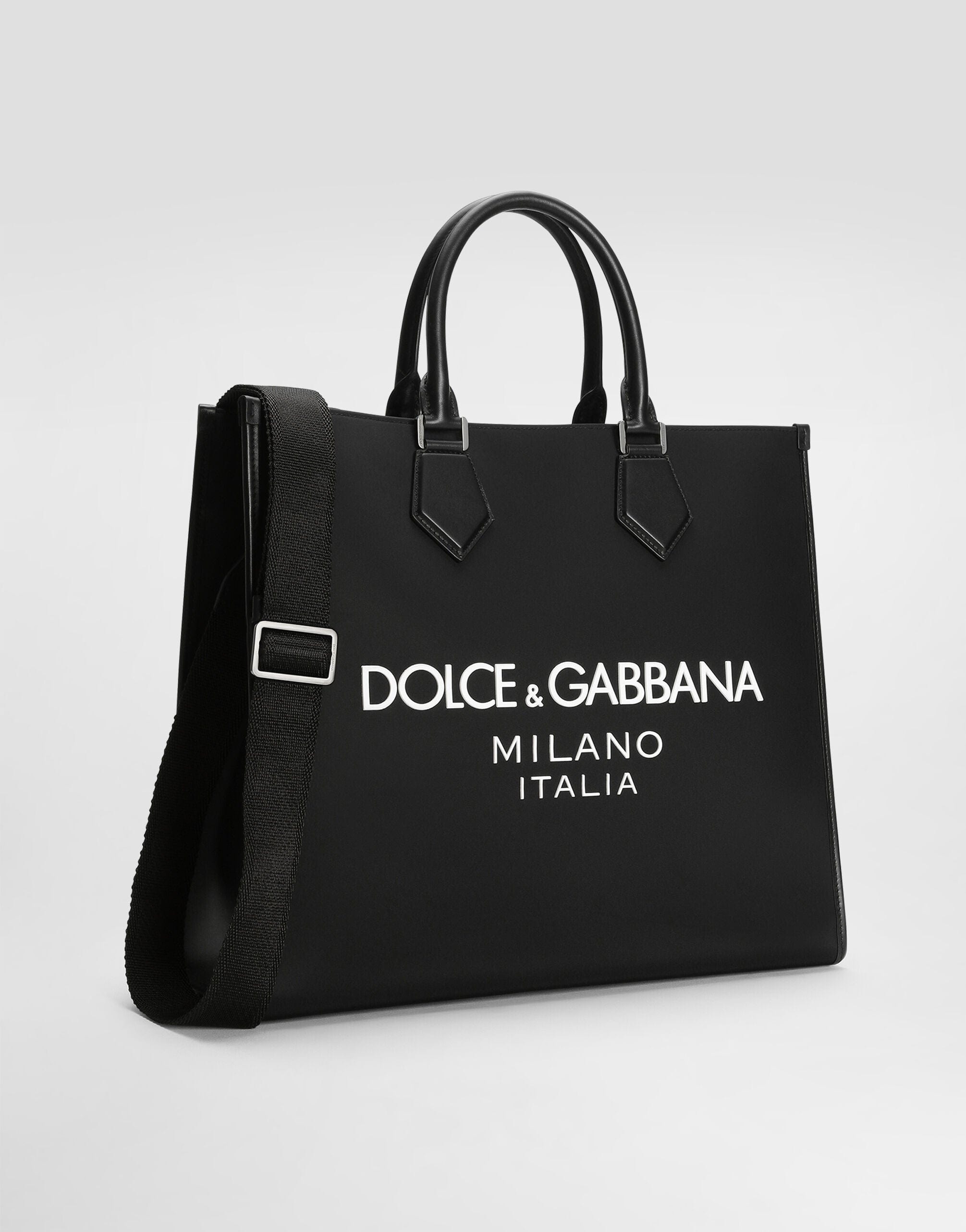 Dolce & Gabbana Large Nylon Logo Tote Bag