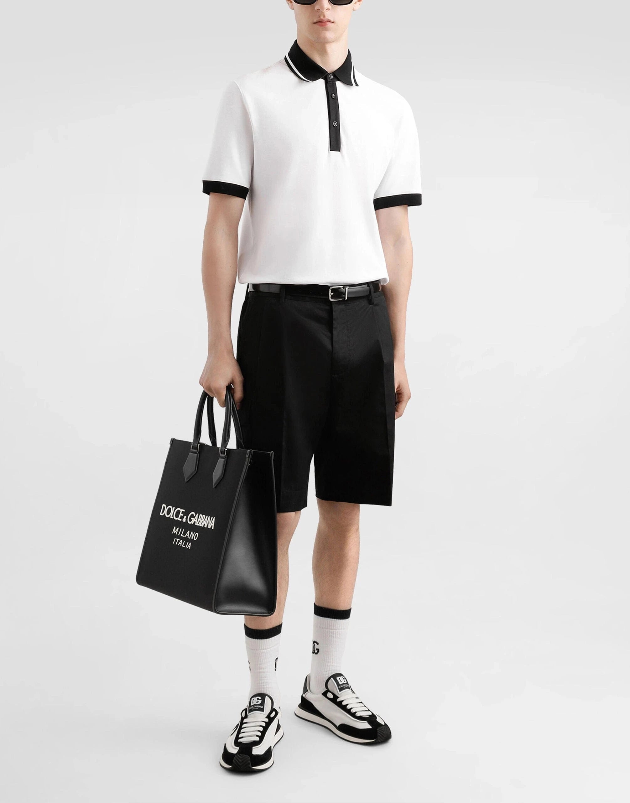 Dolce & Gabbana Large Nylon Logo Tote Bag