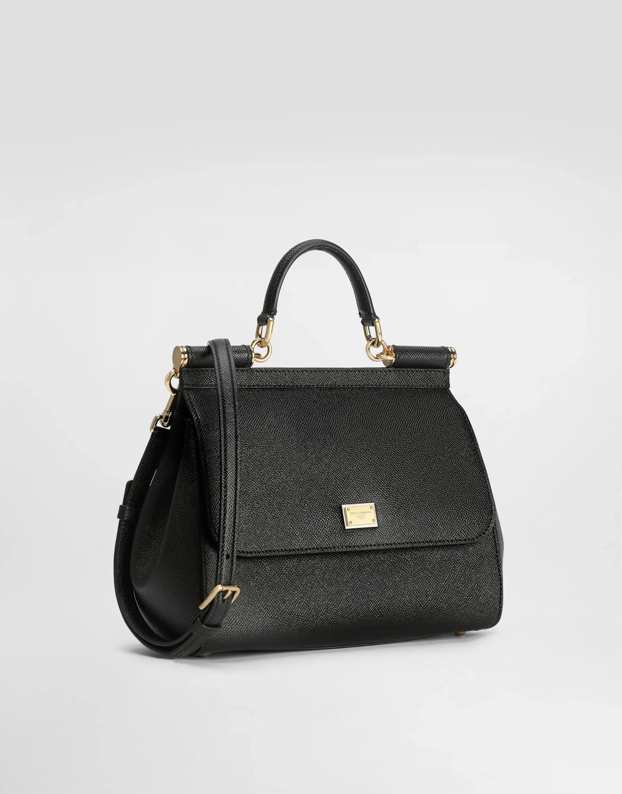 Dolce & Gabbana Large Sicily Leather Handbag