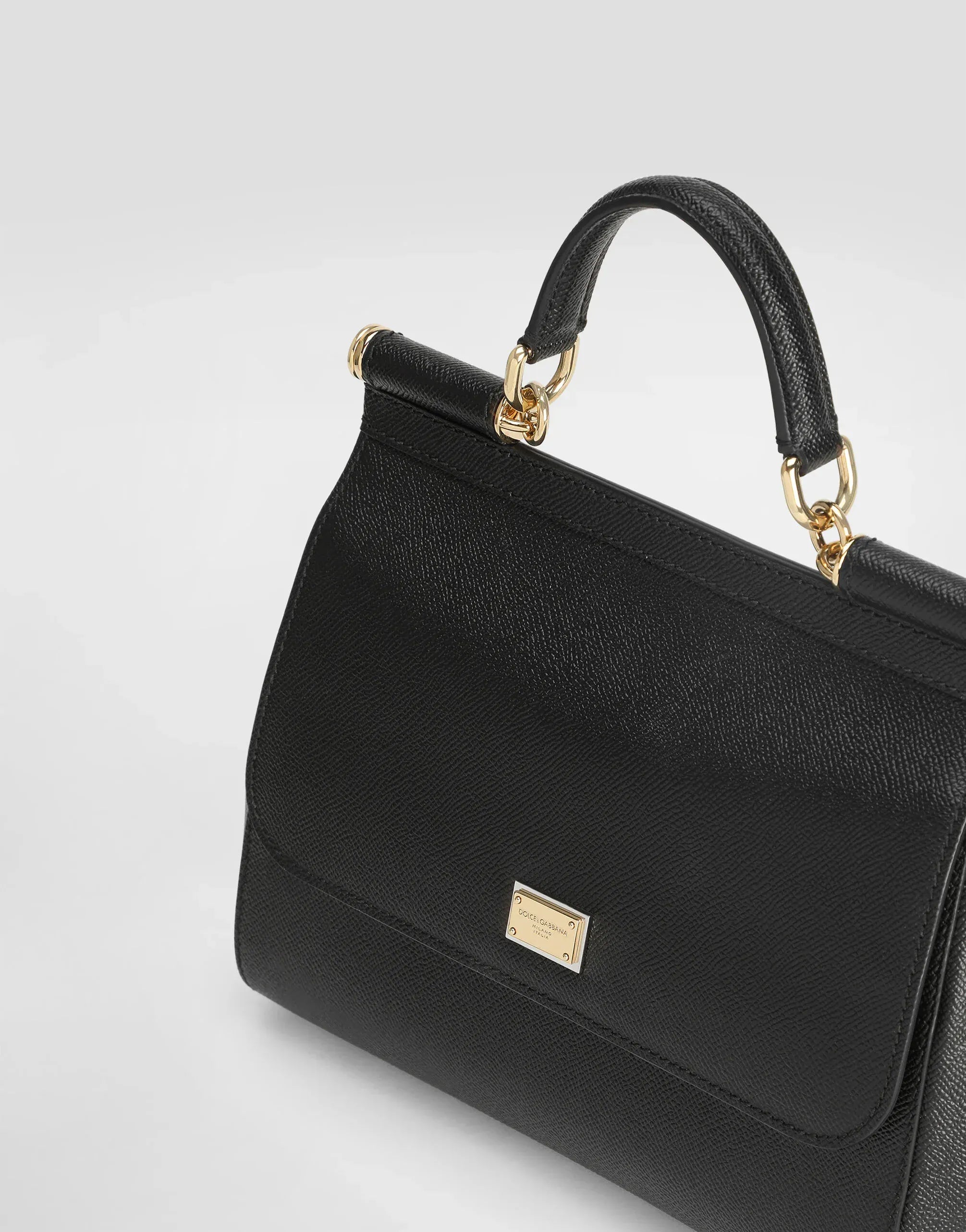 Dolce & Gabbana Large Sicily Leather Handbag