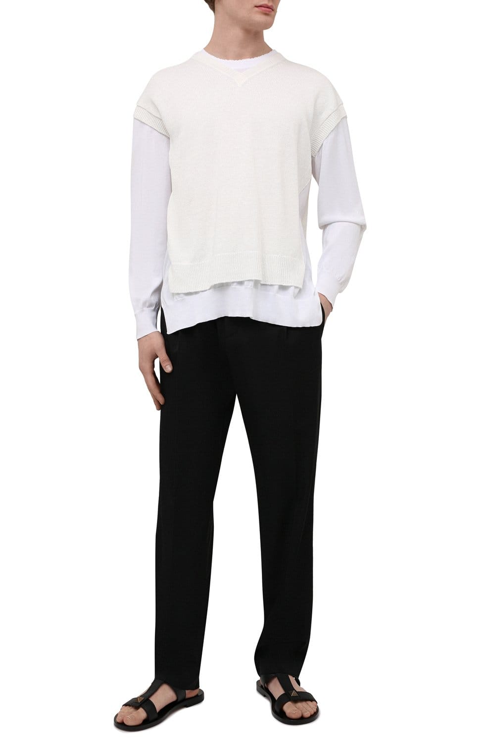Dolce & Gabbana Dolce & Gabbana Layered V-Neck Knit Sweater