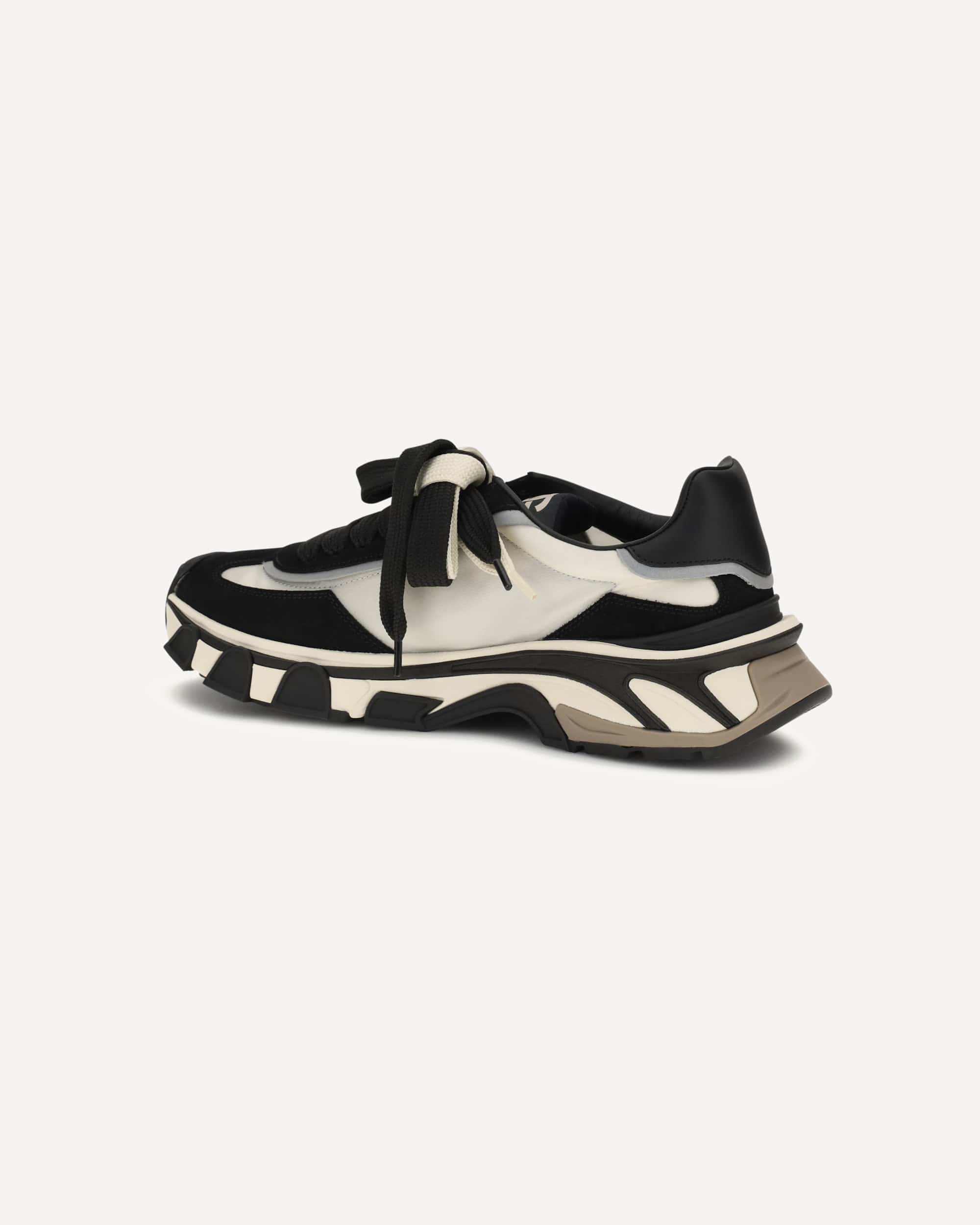 Dolce & Gabbana Leather And Mesh Sneakers