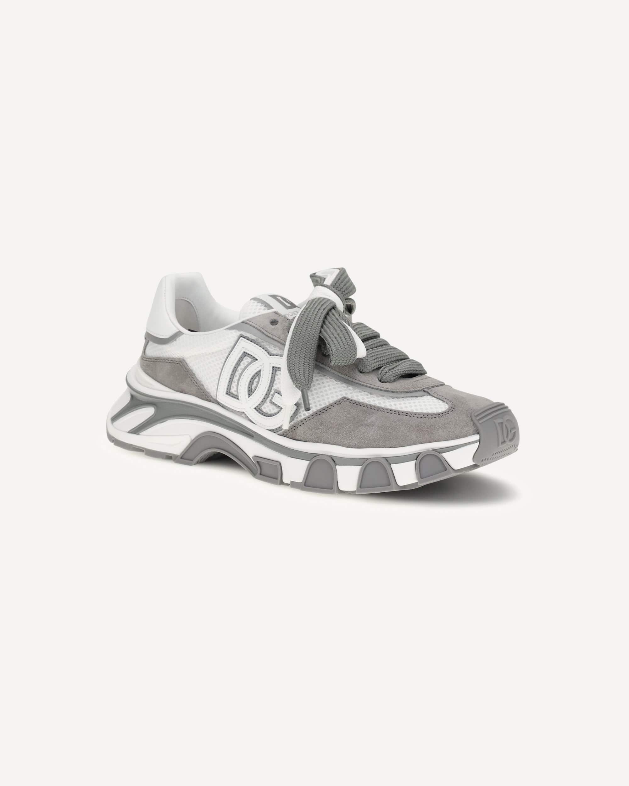 Dolce & Gabbana Leather And Mesh Sneakers