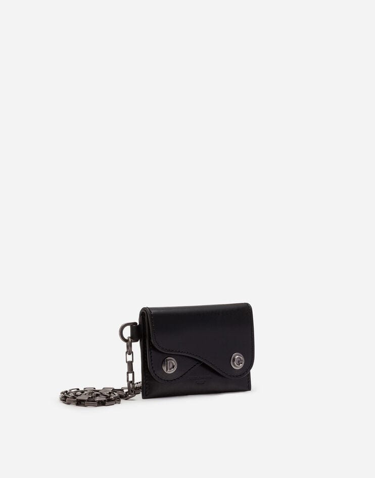 Dolce & Gabbana Leather Biker Cardholder