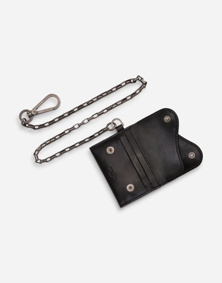 Dolce & Gabbana Leather Biker Cardholder
