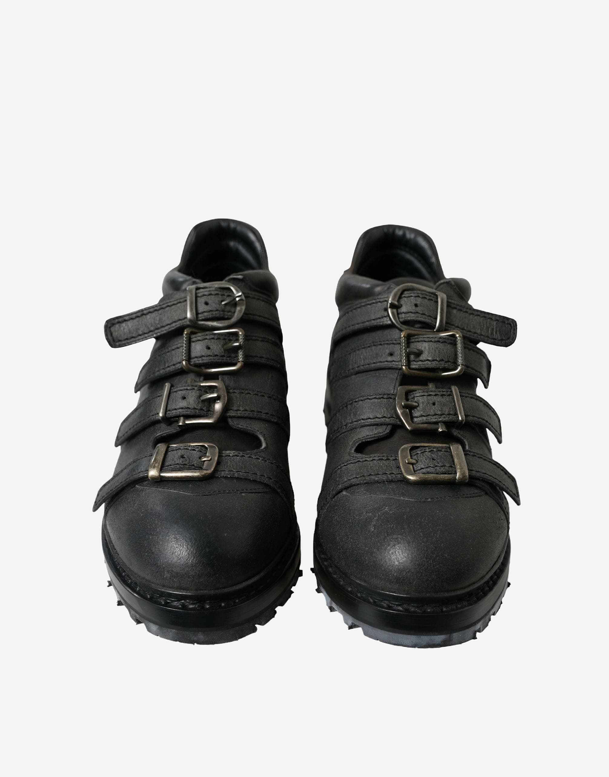 Dolce & Gabbana Leather Boots With Buckles
