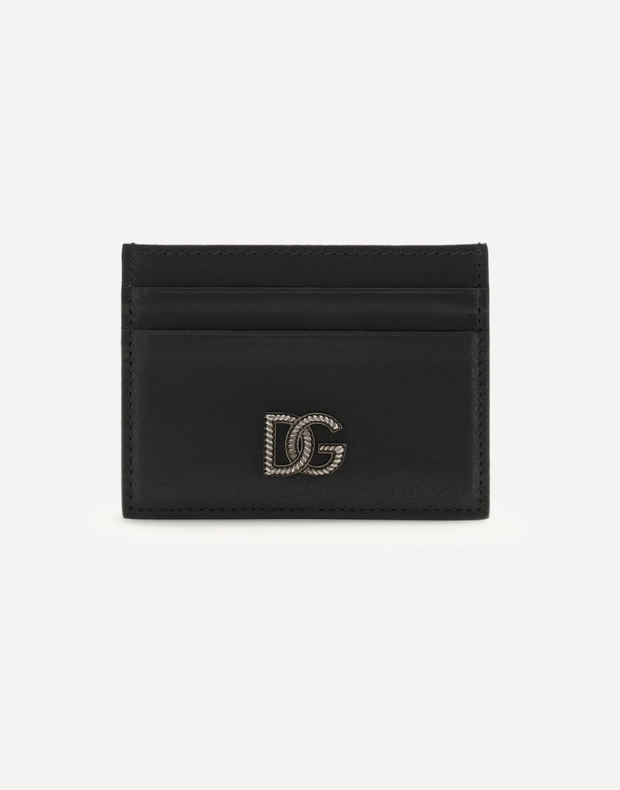Dolce & Gabbana Leather Card Holder With Dg Logo