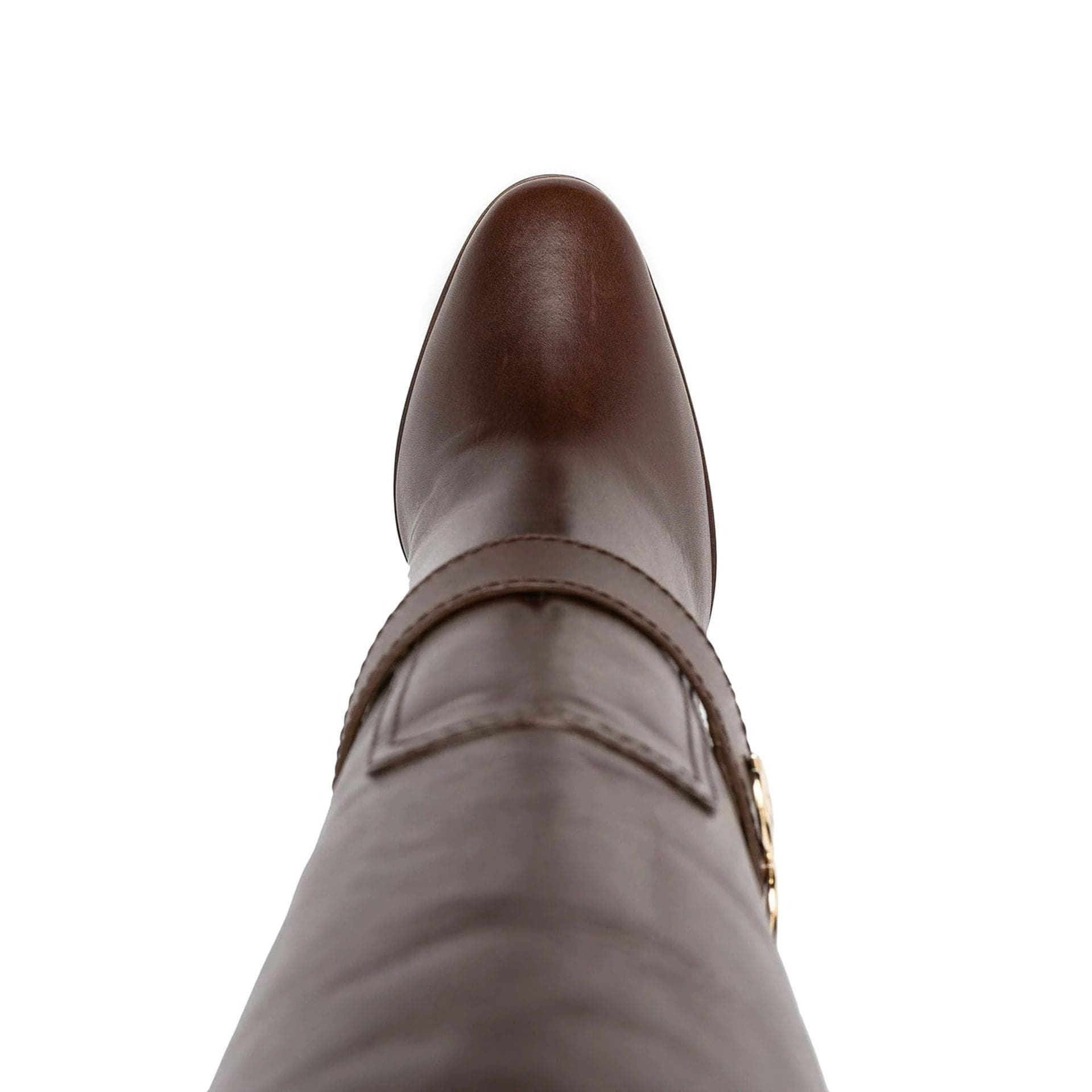Dolce & Gabbana Leather Knee Boots With Zip