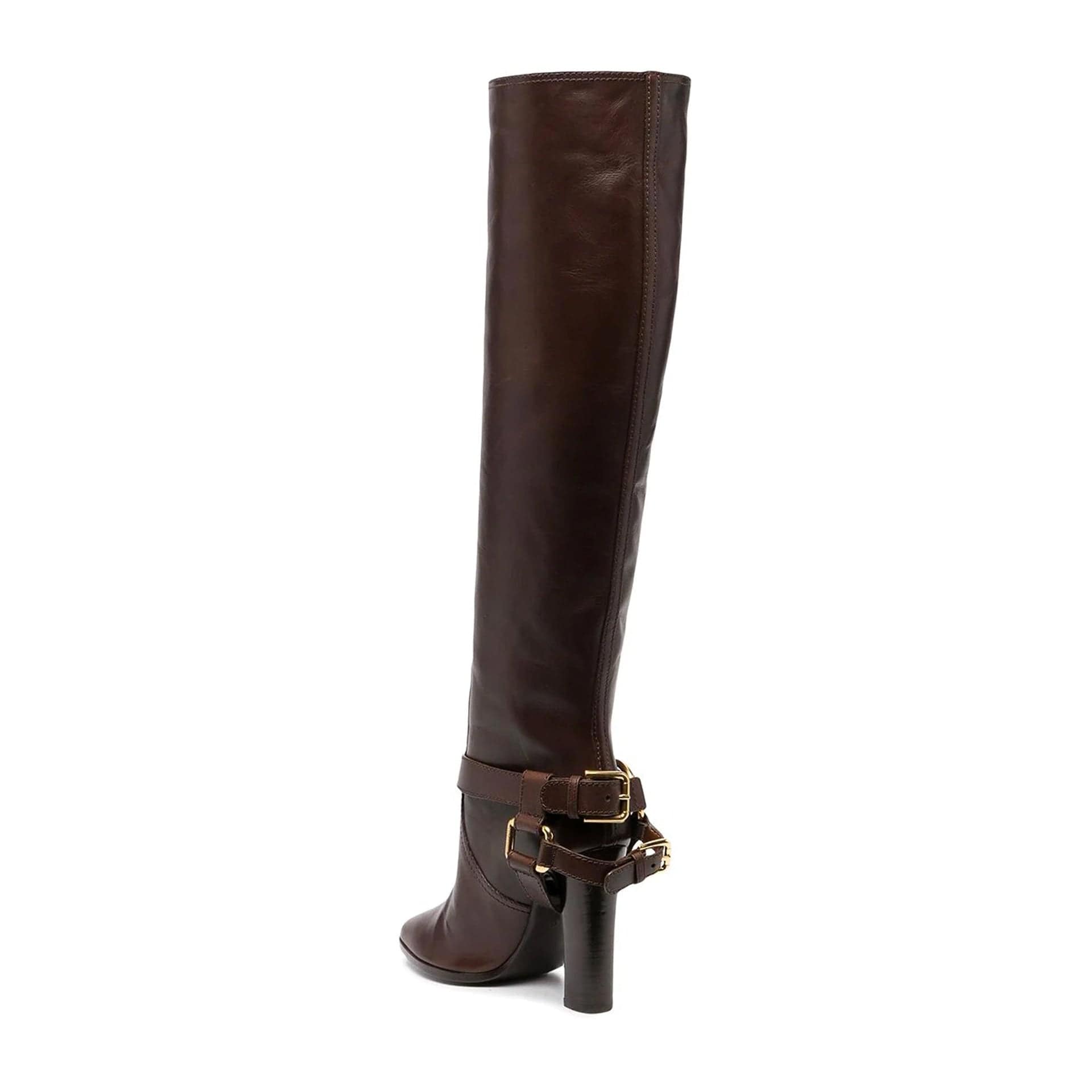 Dolce & Gabbana Leather Knee Boots With Zip