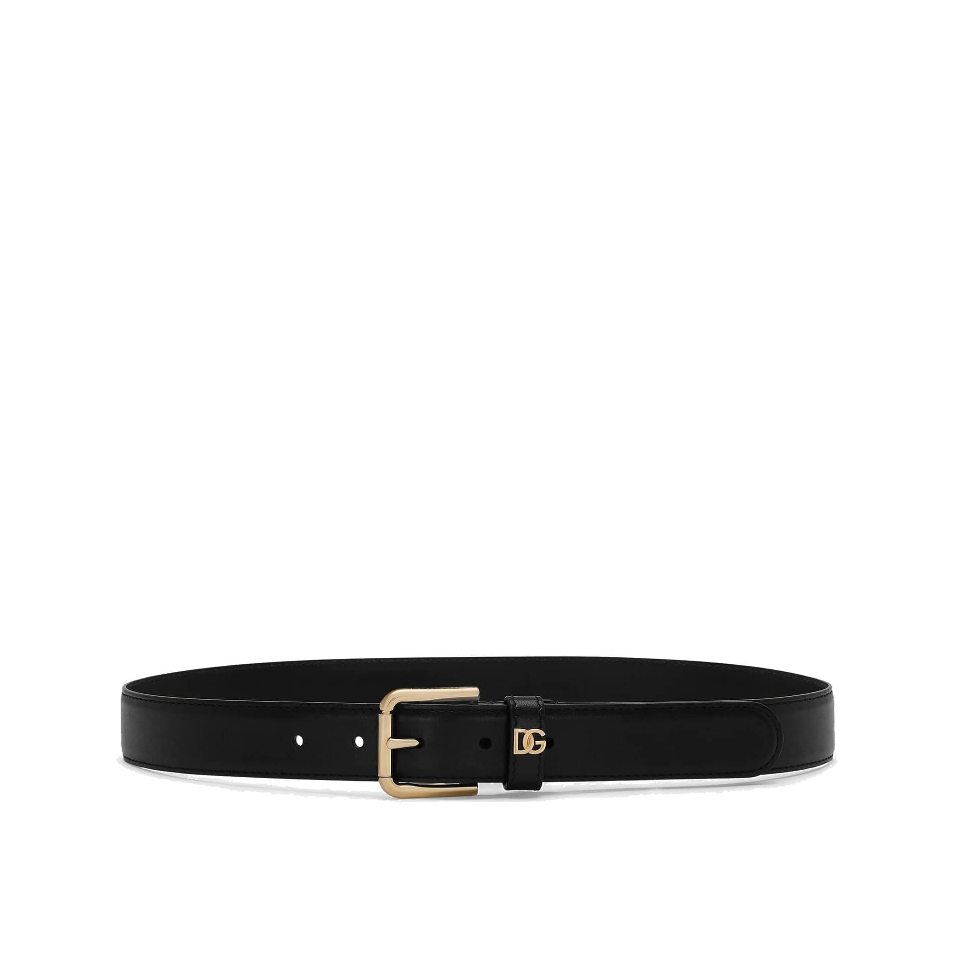 Dolce & Gabbana Leather Logo Belt - alternate view