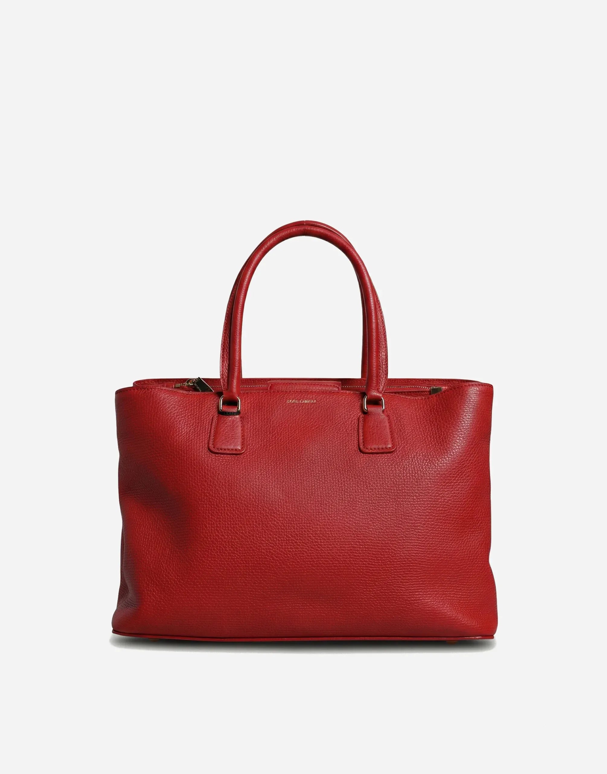 Dolce & Gabbana Leather Logo Top Handle Tote Bag