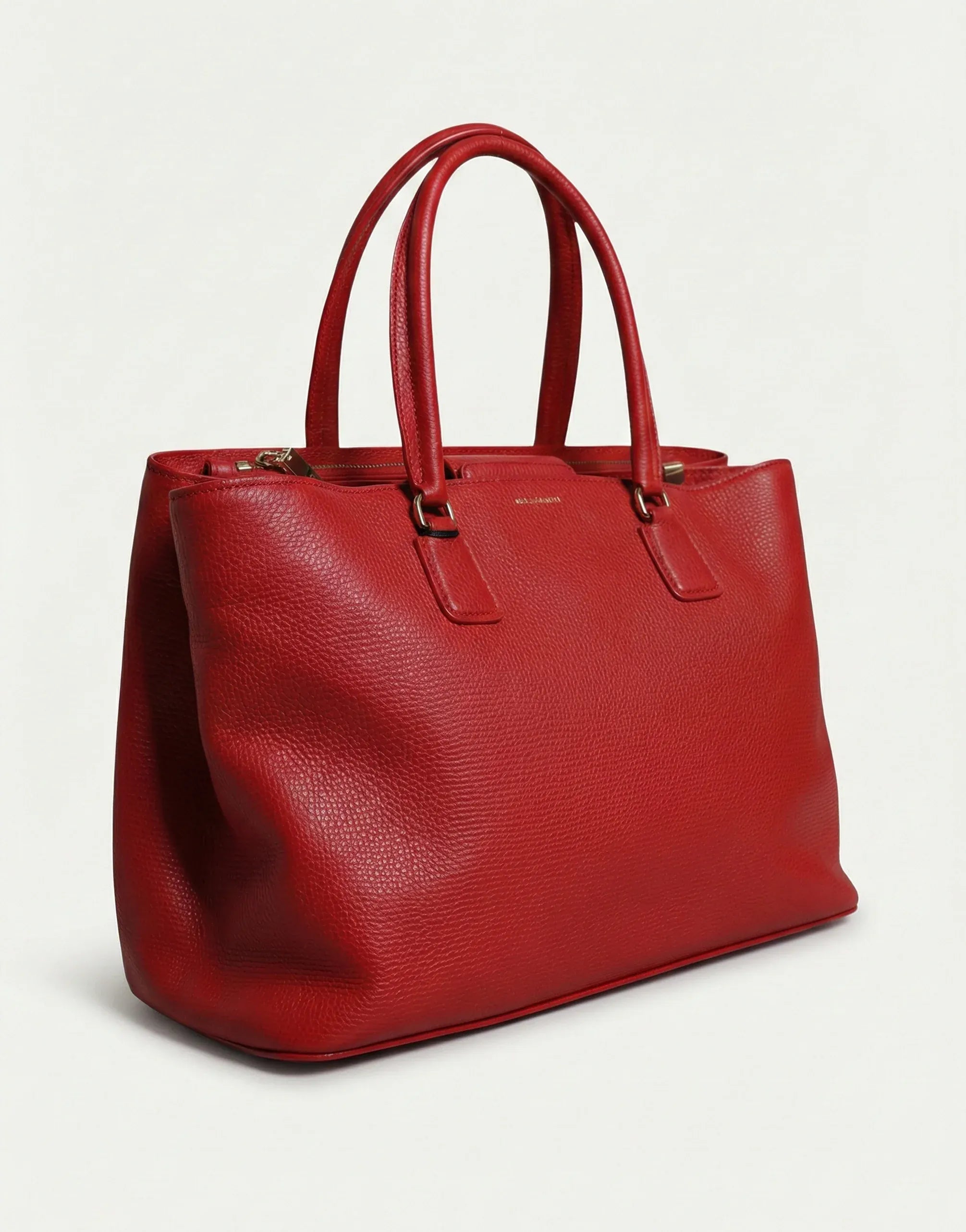Dolce & Gabbana Leather Logo Top Handle Tote Bag