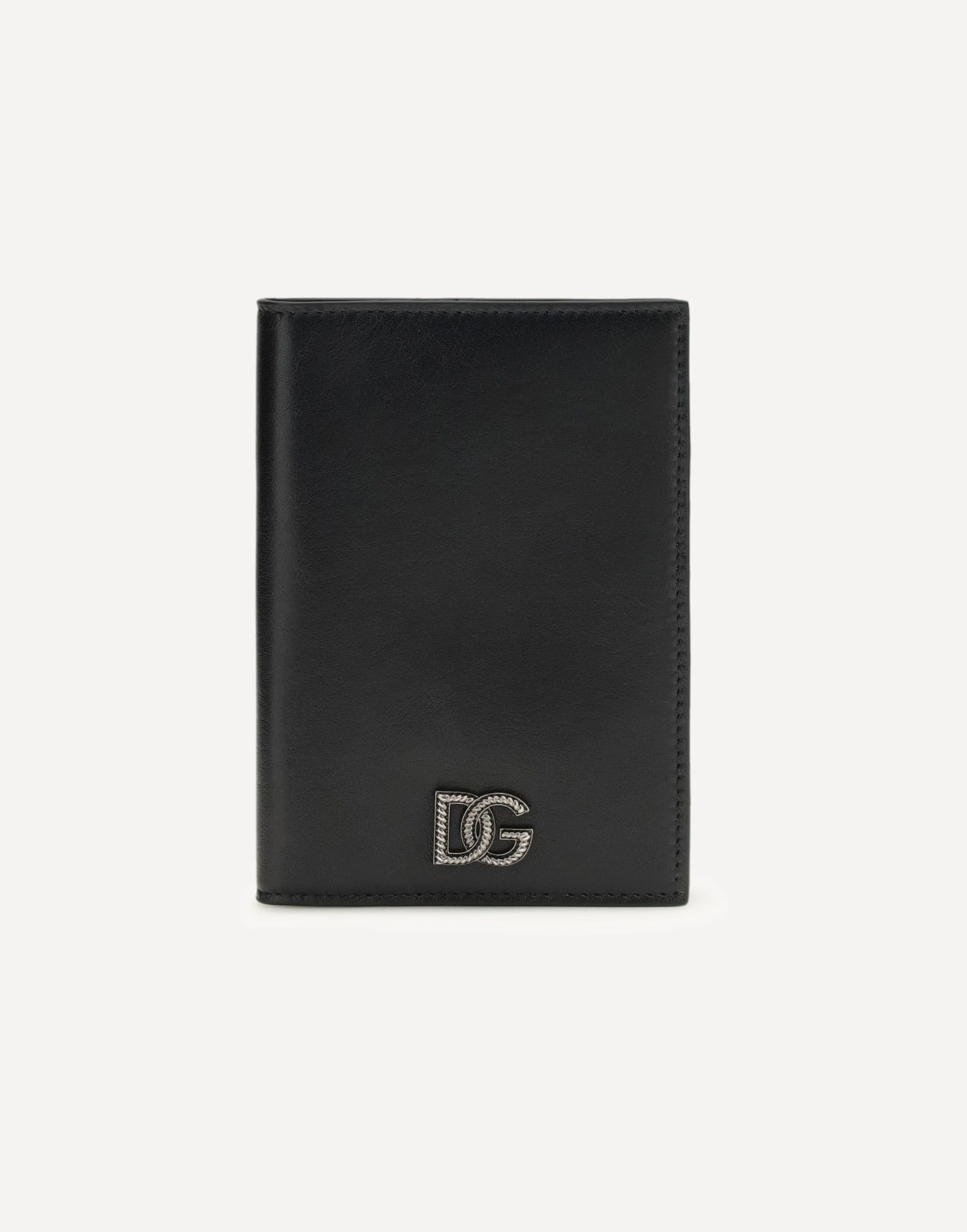 Dolce & Gabbana Leather Passport Holder Dg Torchon