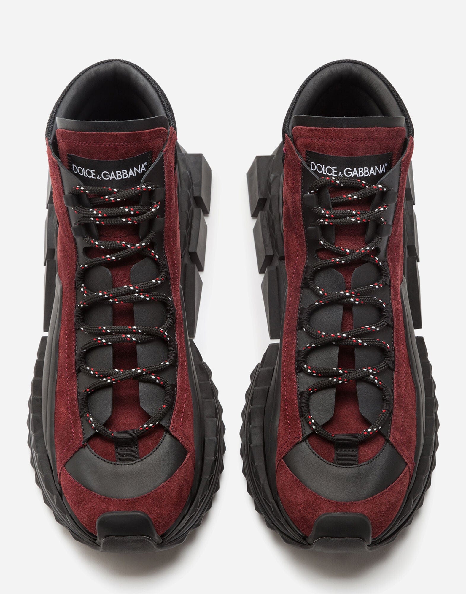 Dolce & Gabbana Leather Super King High-Top Sneakers