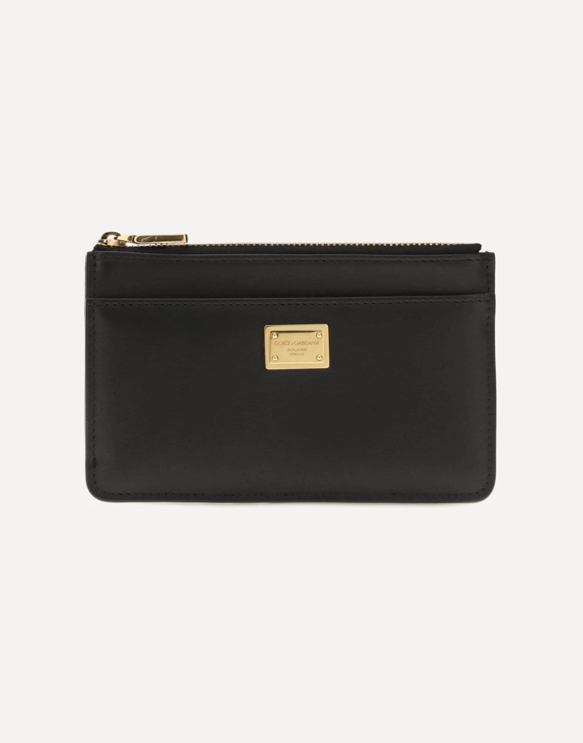 Dolce & Gabbana Dolce & Gabbana Leather Zip Card Holder