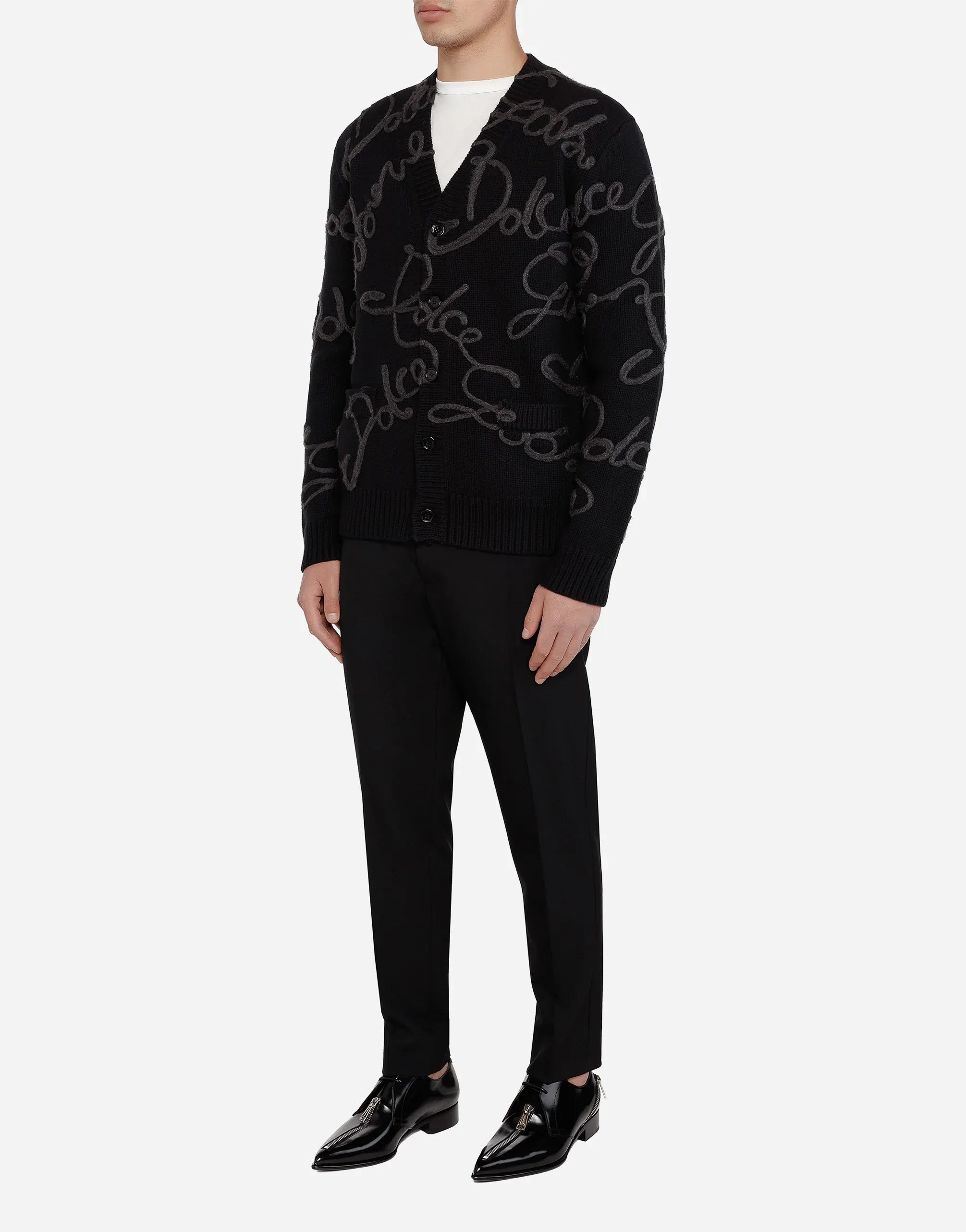 Dolce & Gabbana Leather Zip-Front Derby Shoes - alternate view