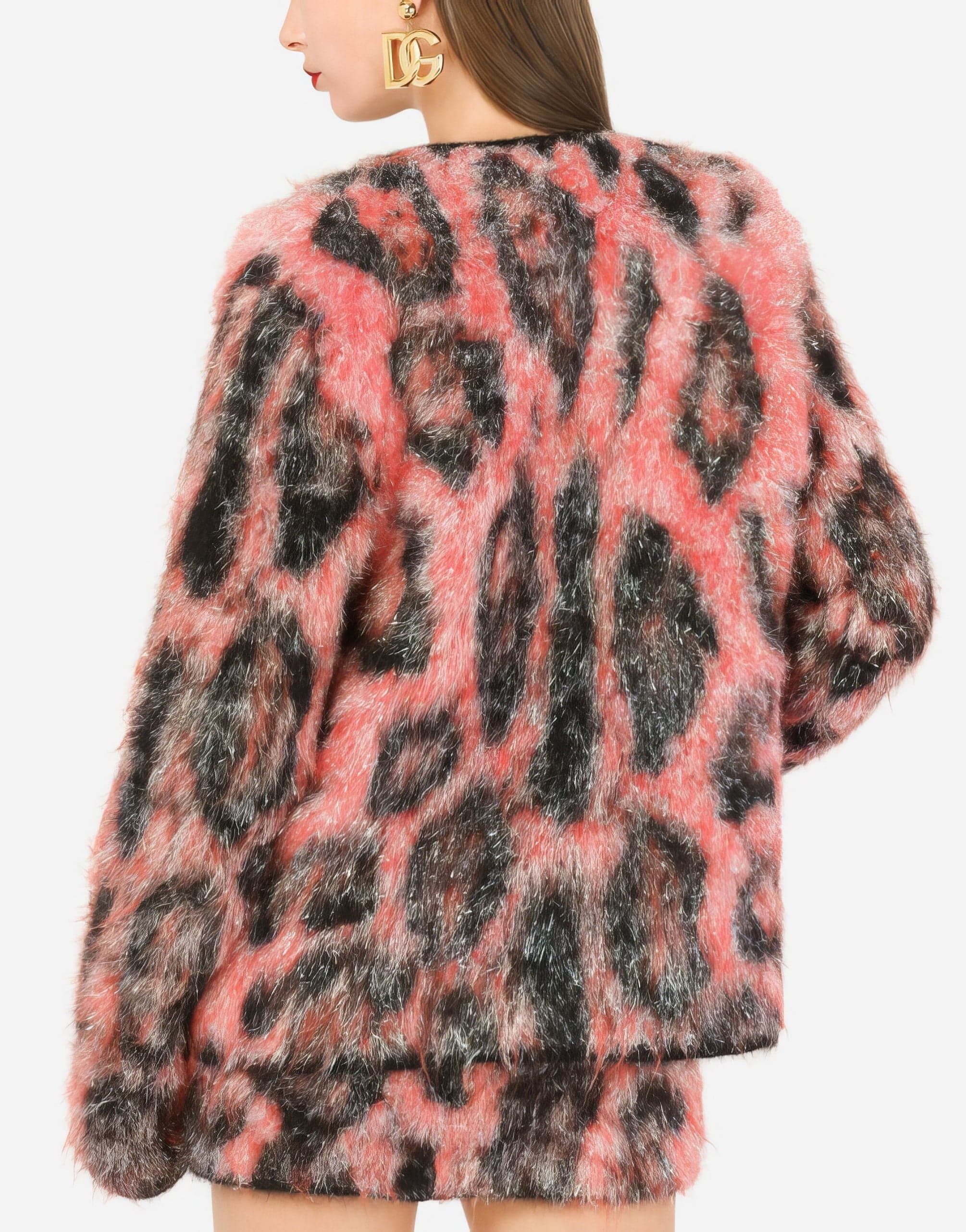 Dolce & Gabbana Leopard Jacquard Knit Jacket