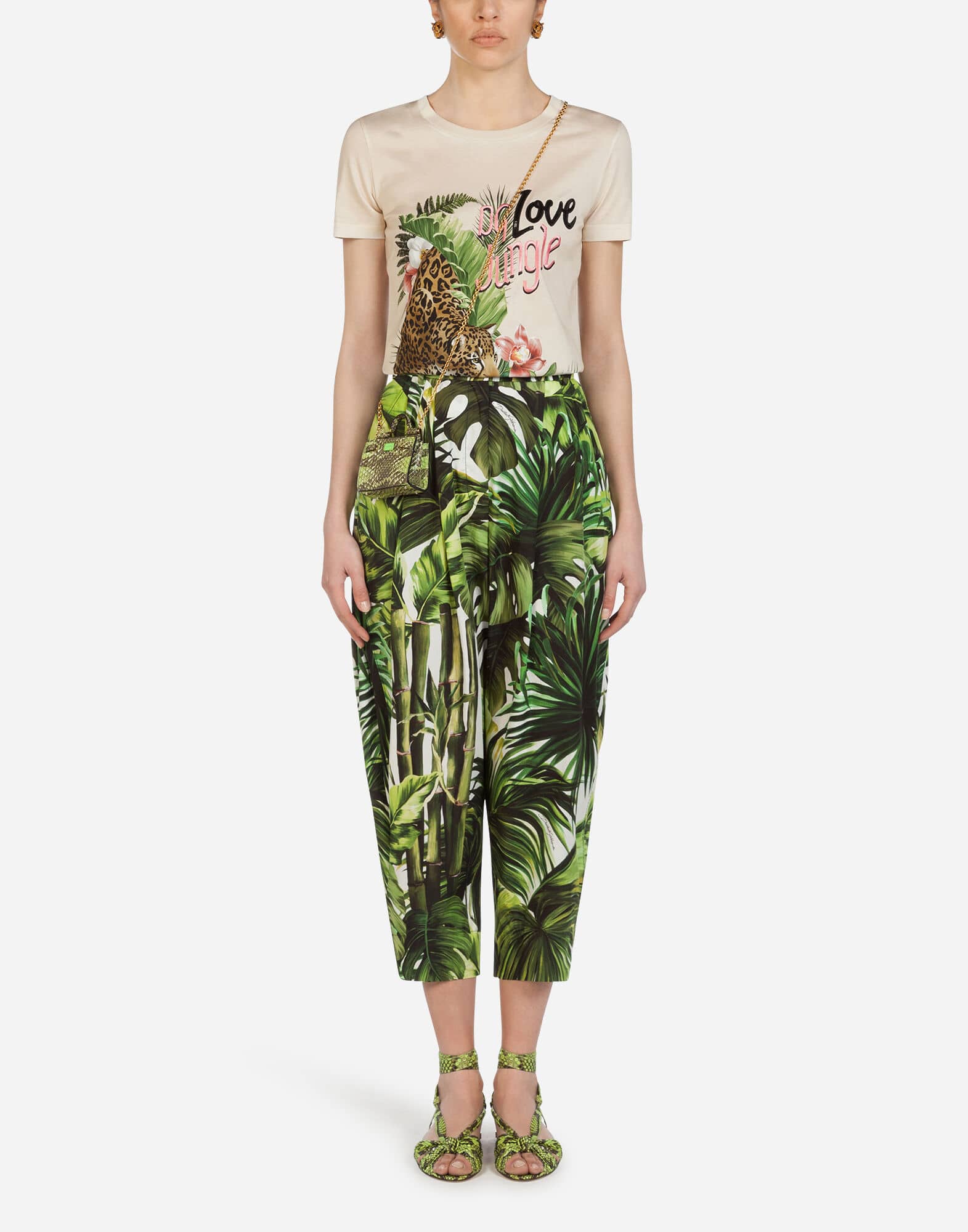 Dolce & Gabbana Dolce & Gabbana Leopard Jungle-Print T-Shirt