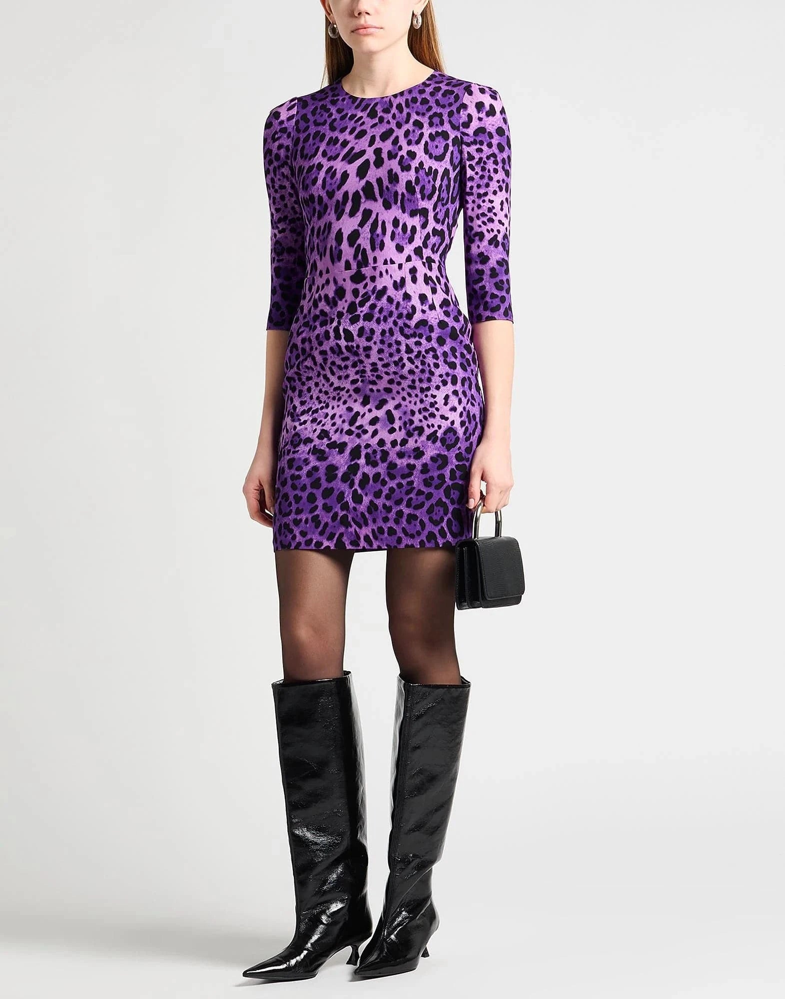 Dolce & Gabbana Leopard-Print Bodycon Minidress