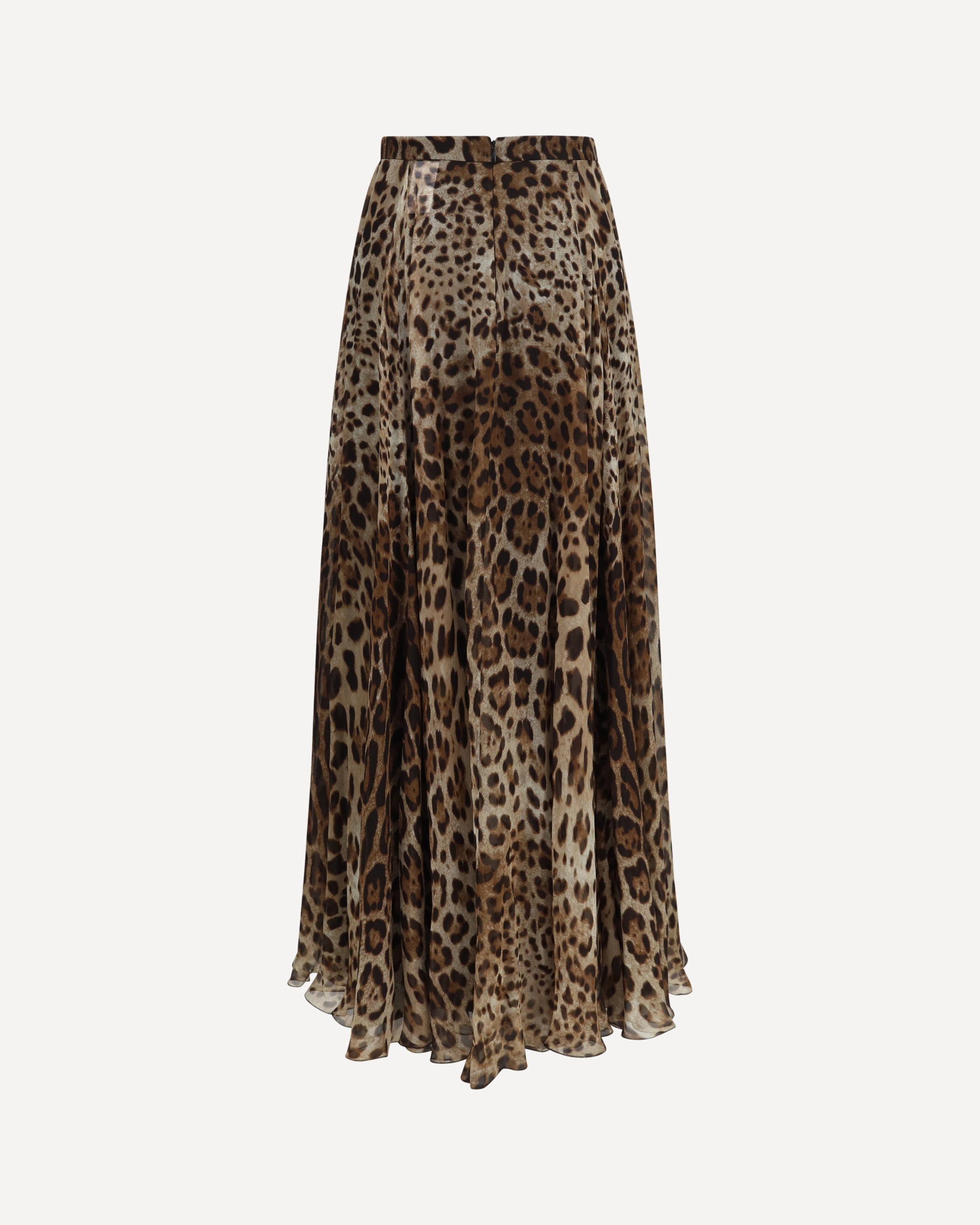 Dolce & Gabbana Leopard-Print Chiffon Skirt - alternate view