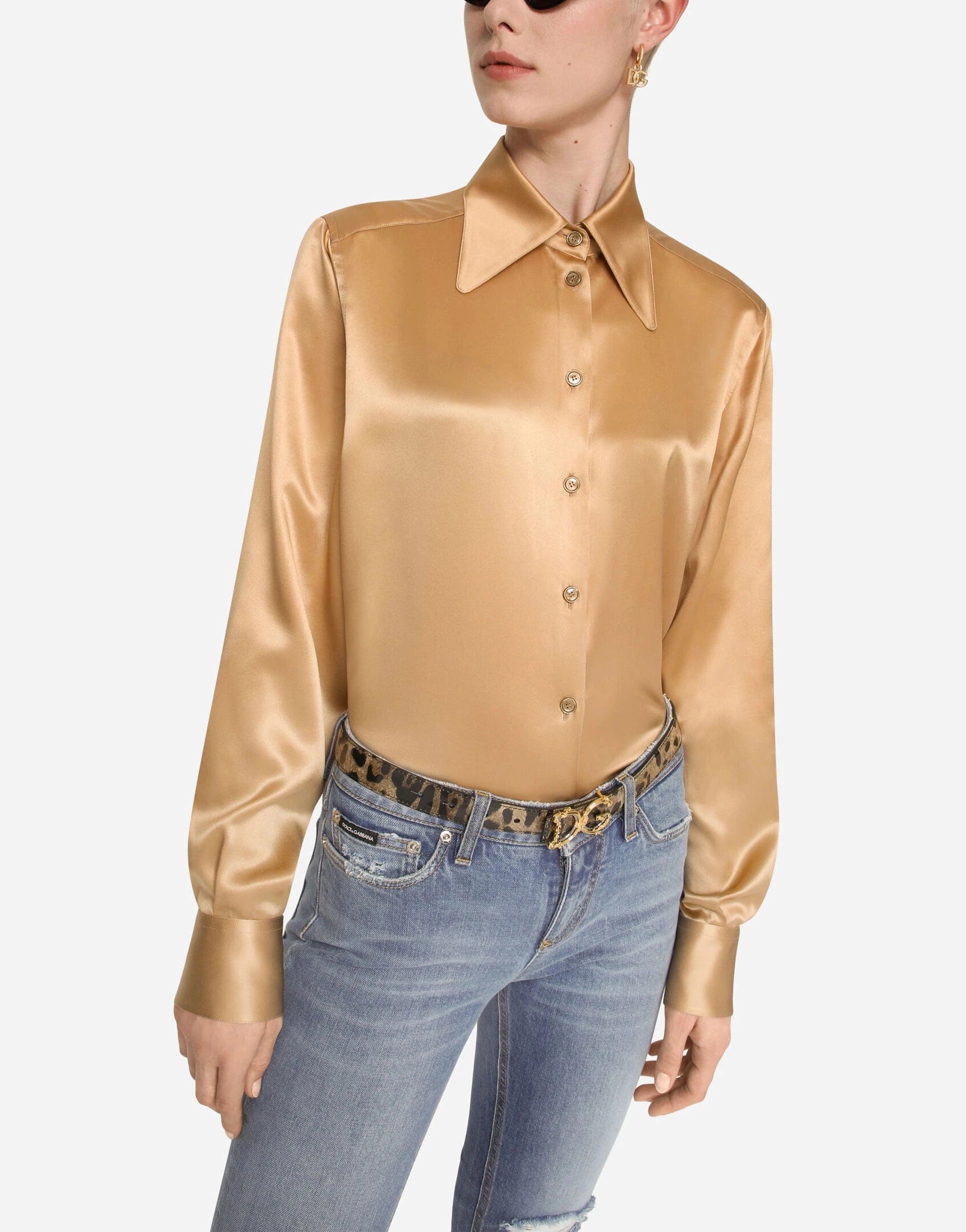 Dolce & Gabbana Leopard-Print DG Girls Belt