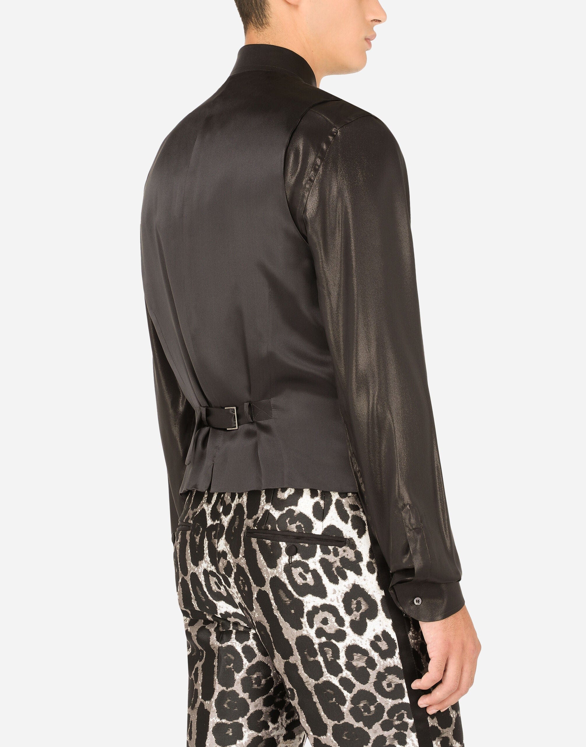 Dolce & Gabbana Leopard-Print Jacquard Vest