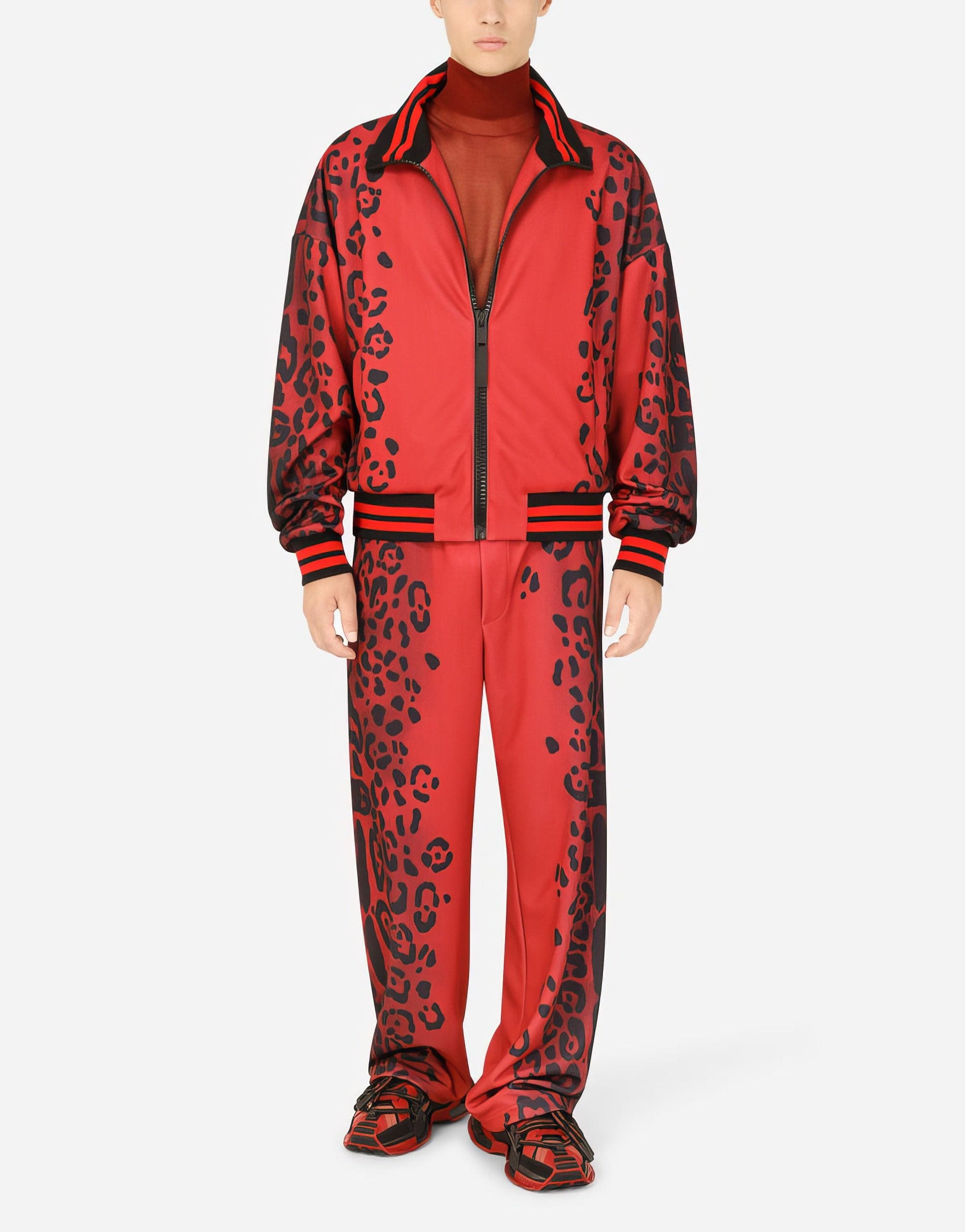 Dolce & Gabbana Leopard-Print Jogging Pants