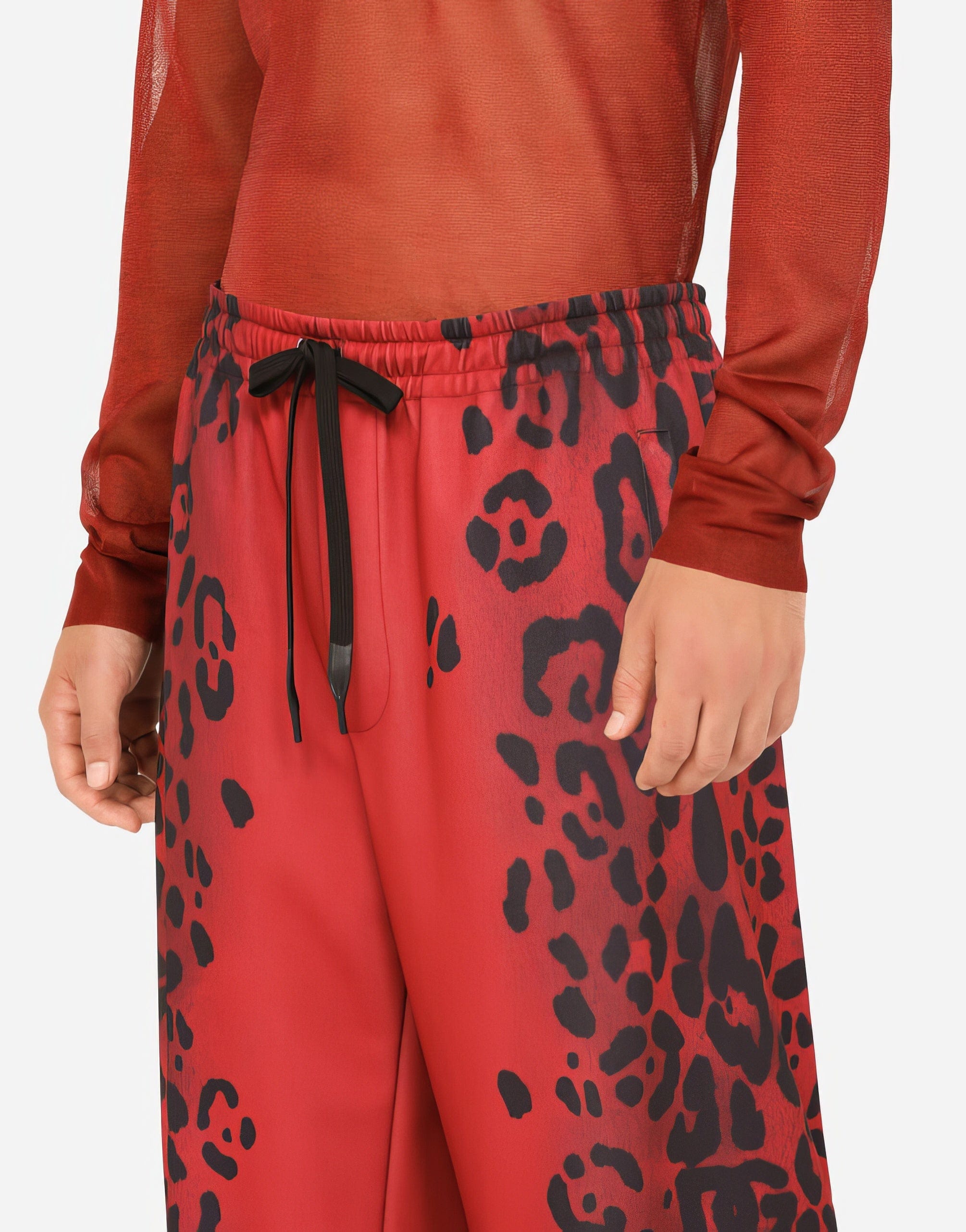Dolce & Gabbana Leopard-Print Jogging Pants
