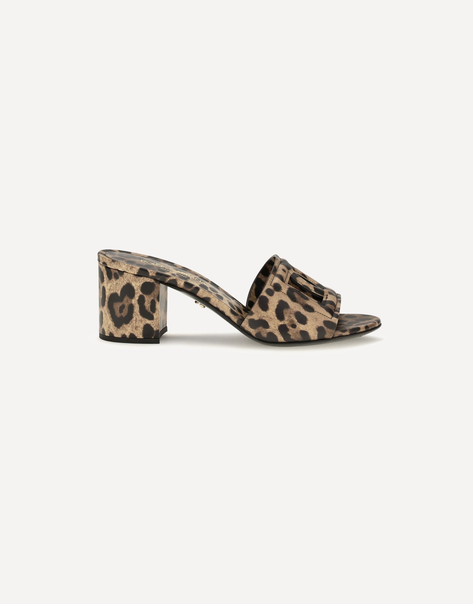 Dolce & Gabbana leren muiltjes met luipaardprint