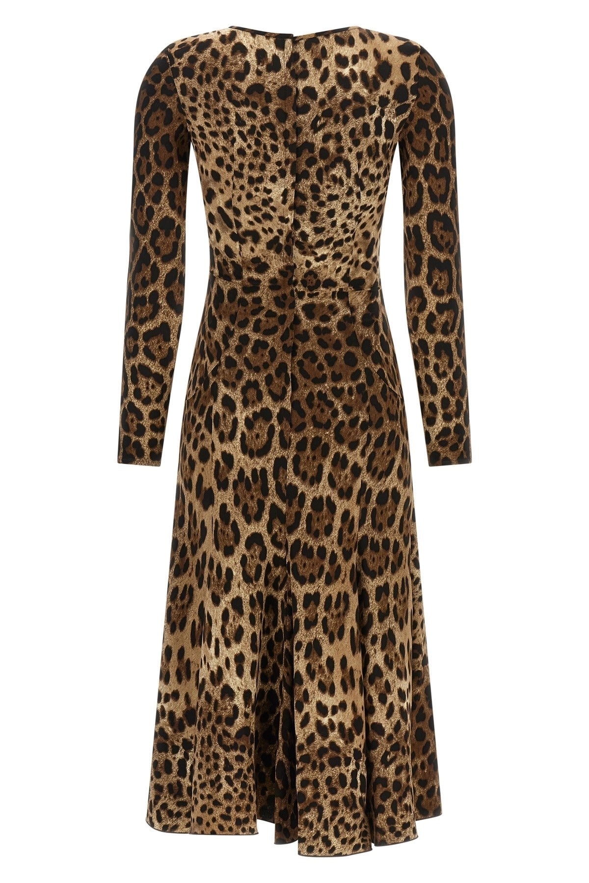 Dolce & Gabbana Abito midi con stampa leopardata - alternate view