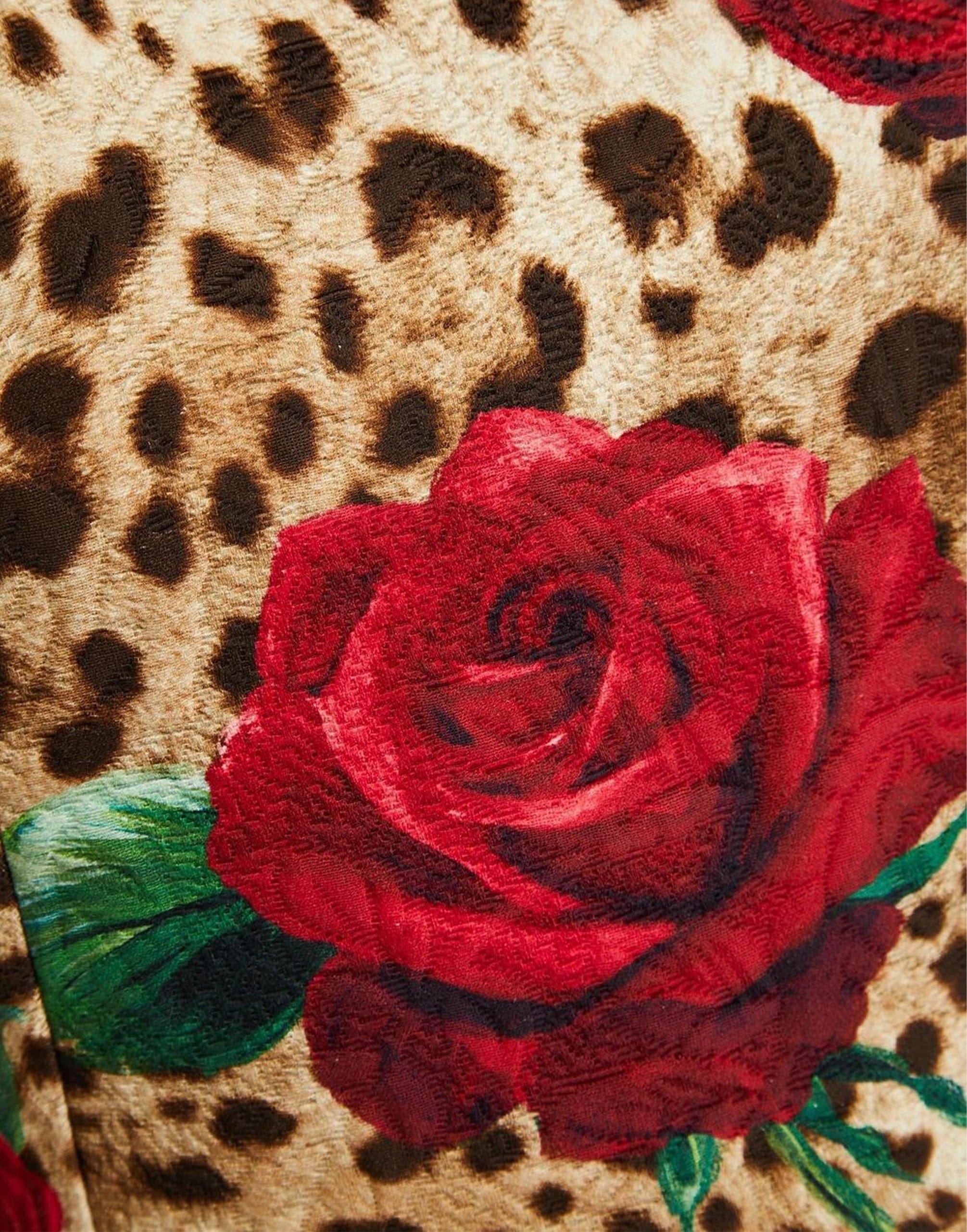 Dolce & Gabbana Leopard Print Mini Dress