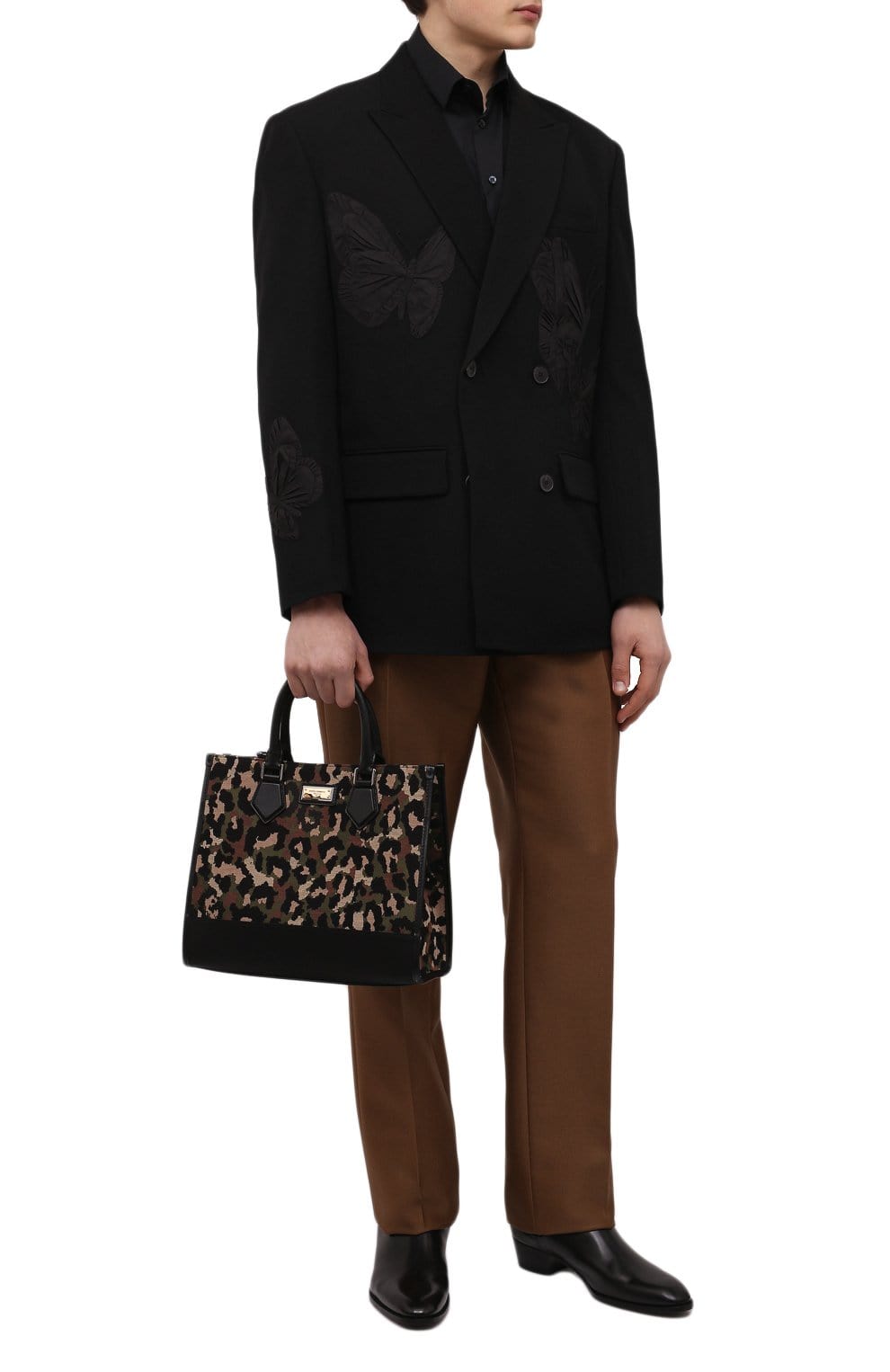 Dolce & Gabbana Leopard-Print Shopper Tote