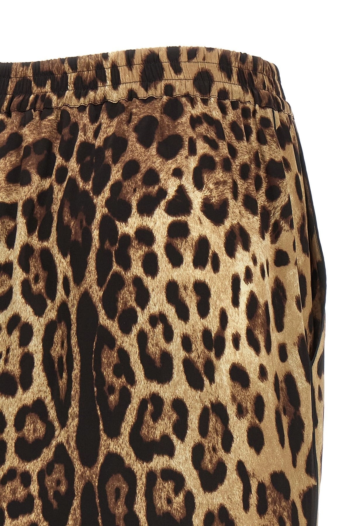Dolce & Gabbana Dolce & Gabbana Leopard Print Silk Shorts