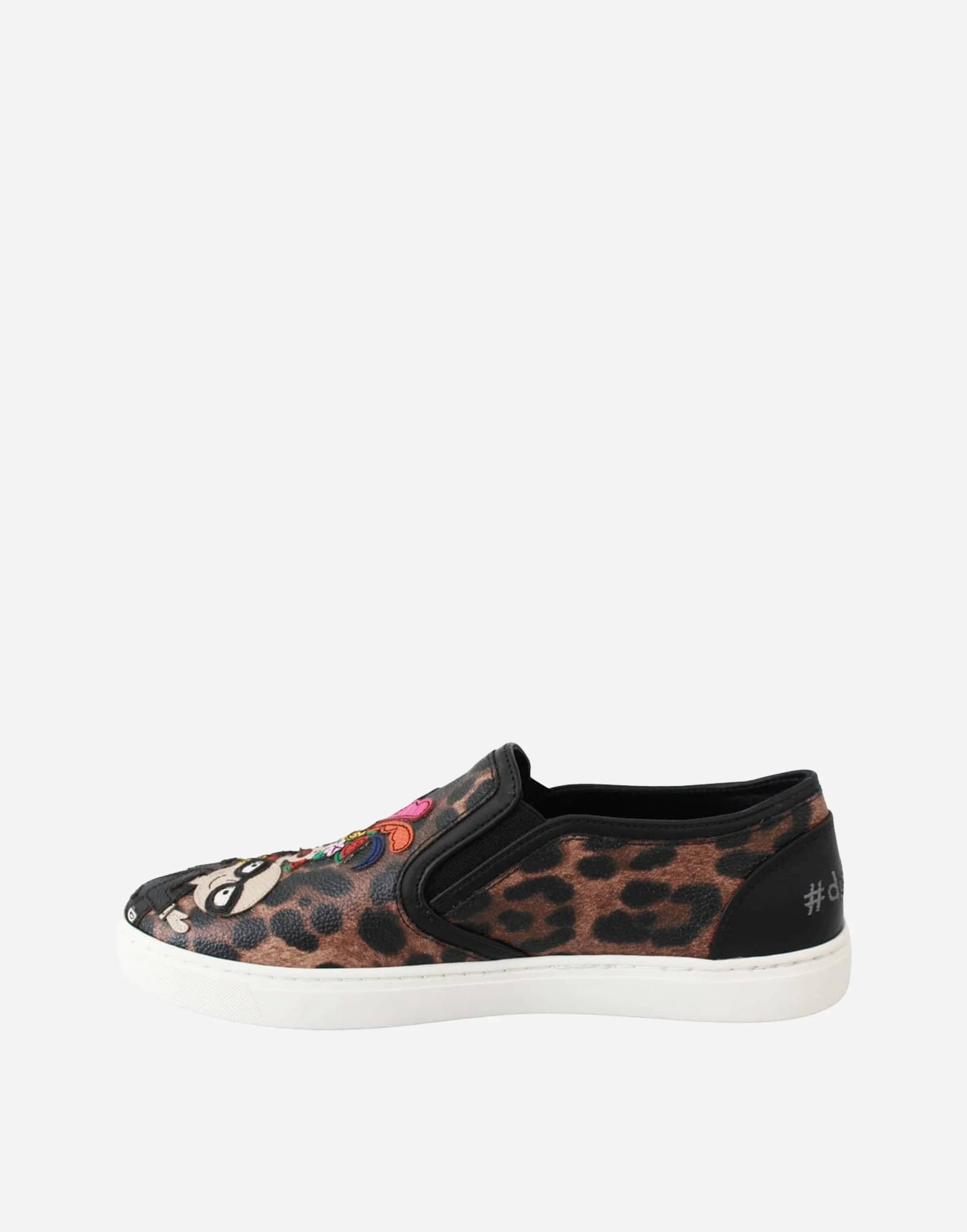 Dolce & Gabbana Leopard-Print Slip-on Sneakers