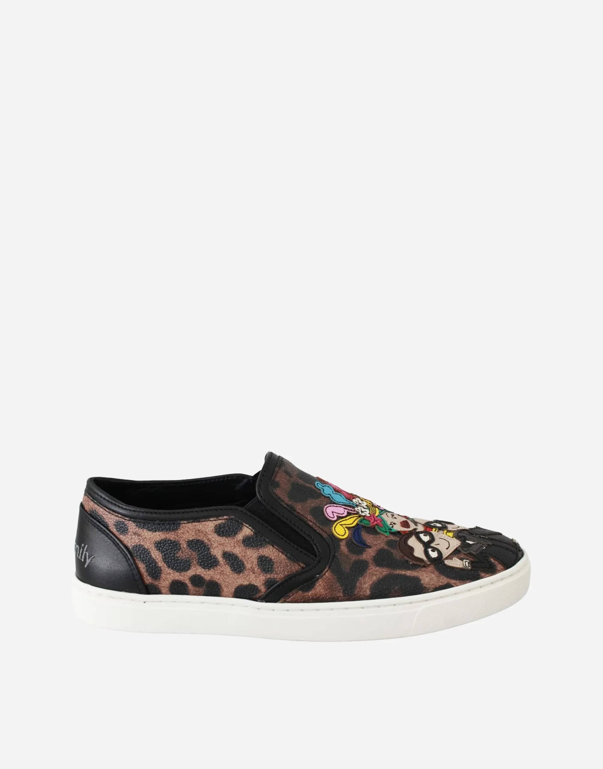 Dolce & Gabbana Leopard-Print Slip-on Sneakers