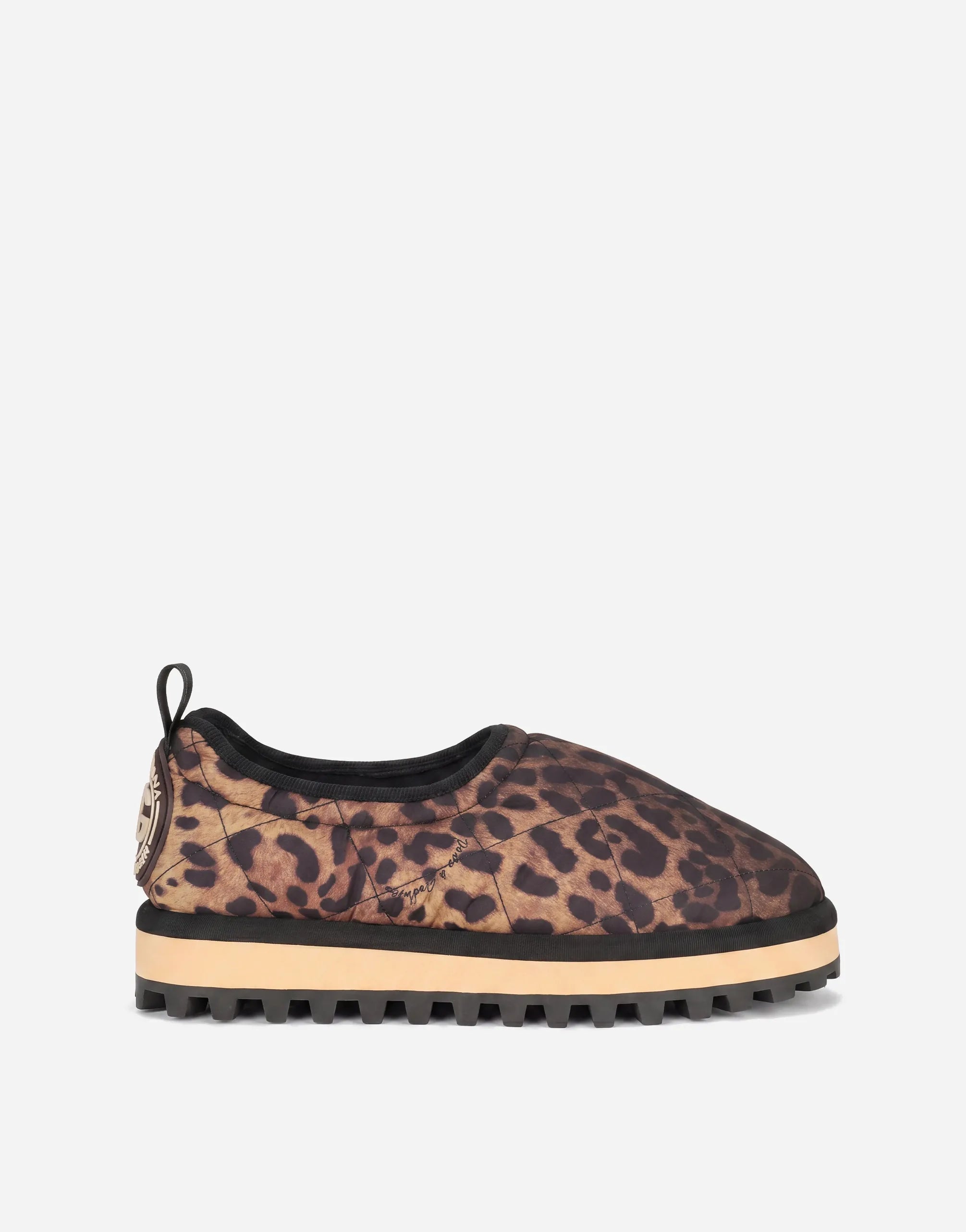 Dolce & Gabbana Dolce & Gabbana Leopard-Print Slip-Ons