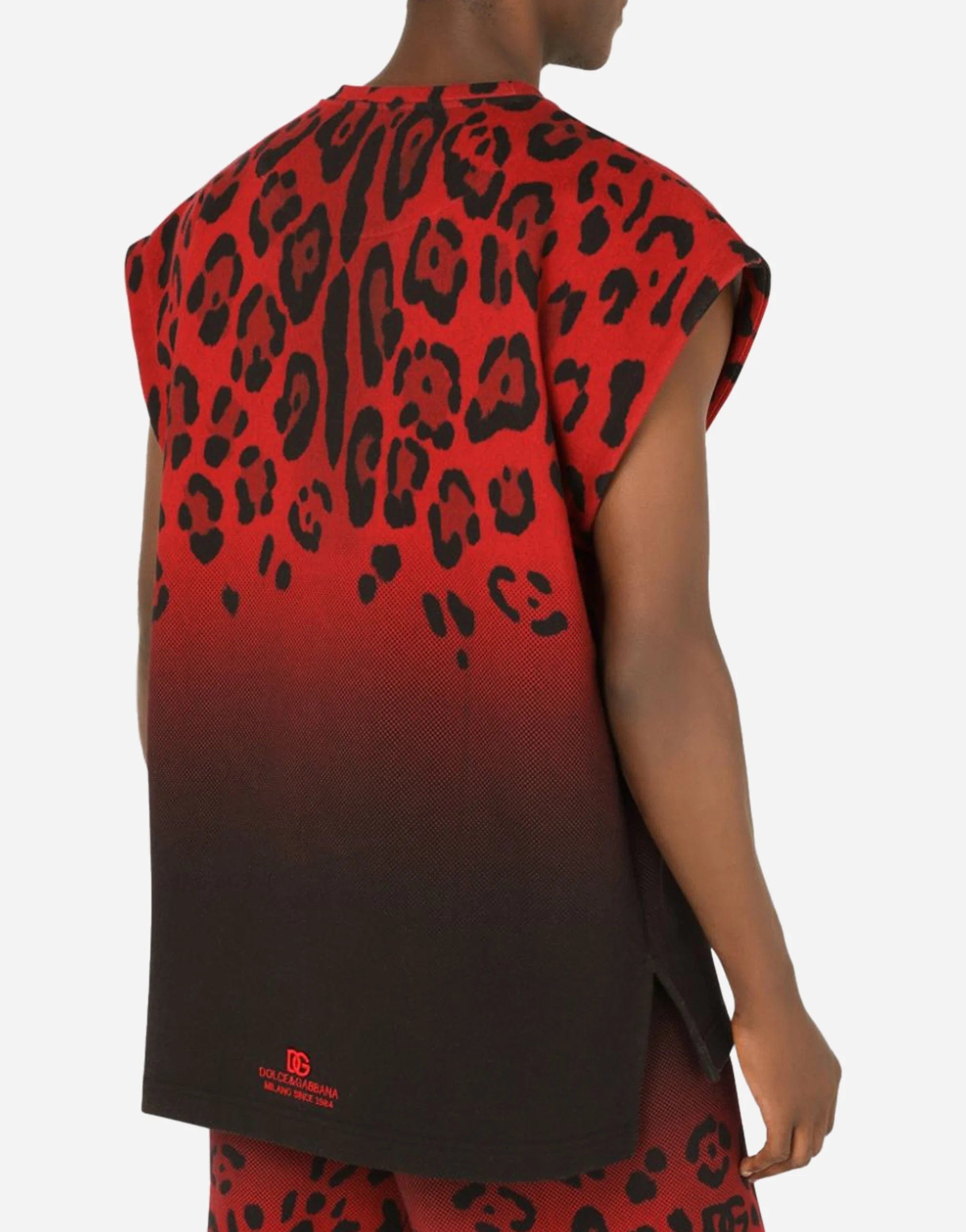 Dolce & Gabbana Leopard Print Tank Top