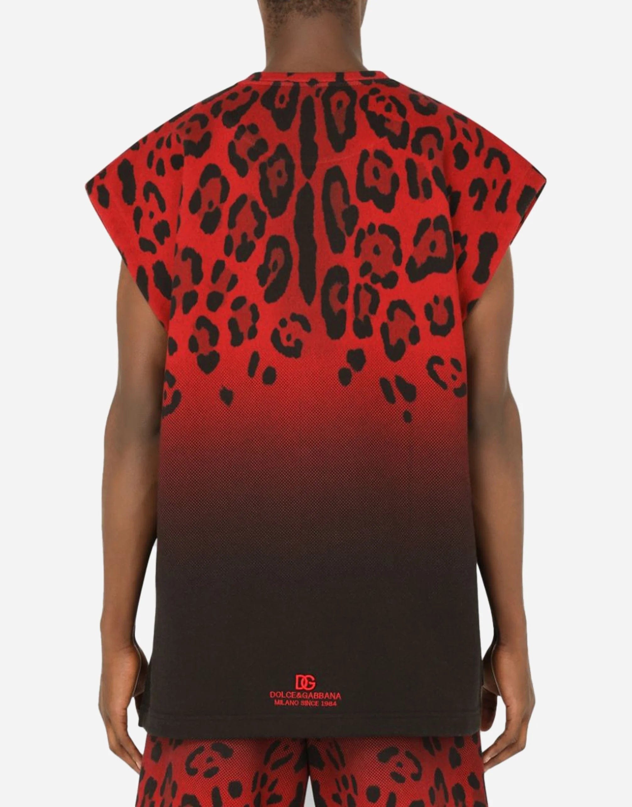 Dolce & Gabbana Leopard Print Tank Top