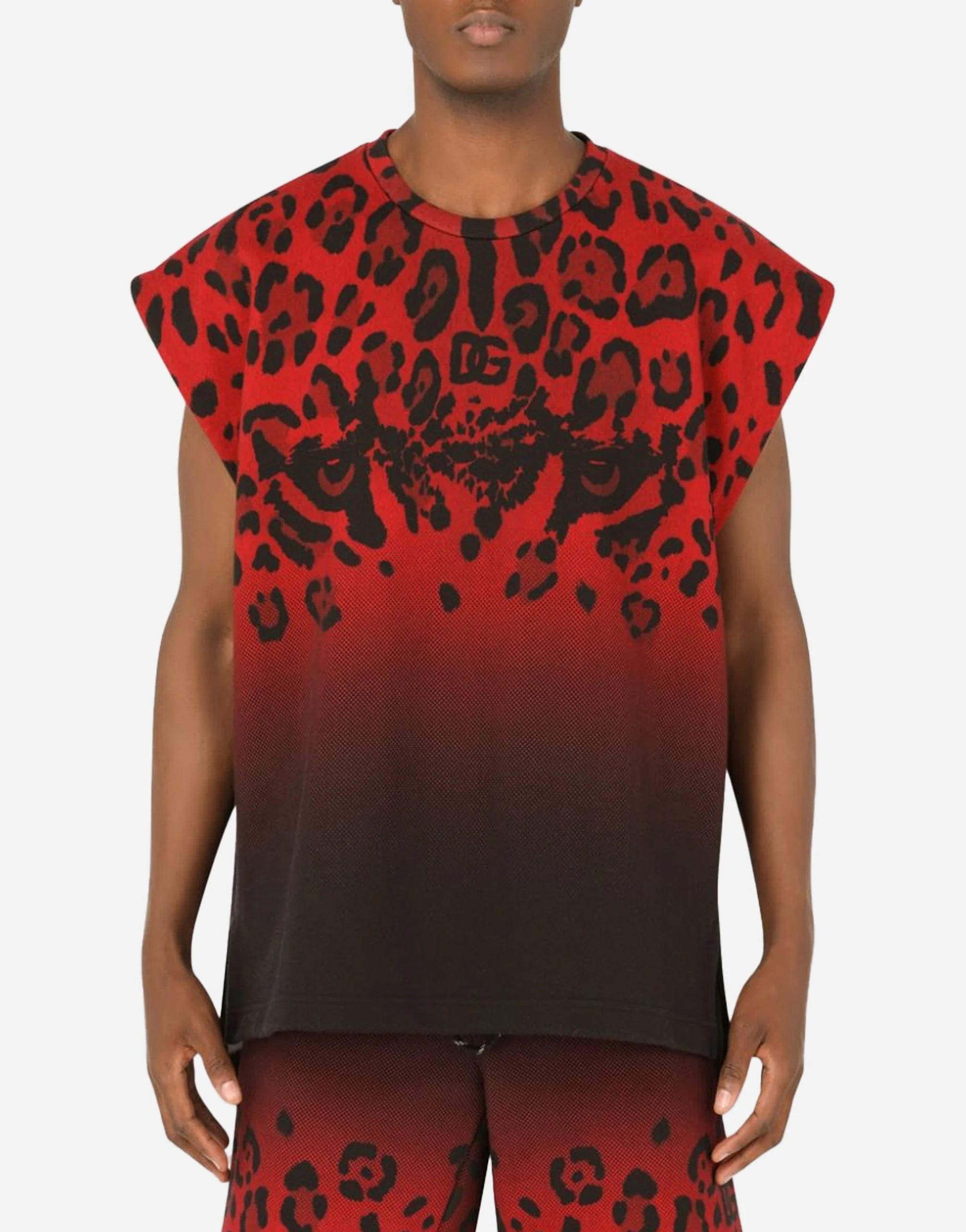 Dolce & Gabbana Leopard Print Tank Top