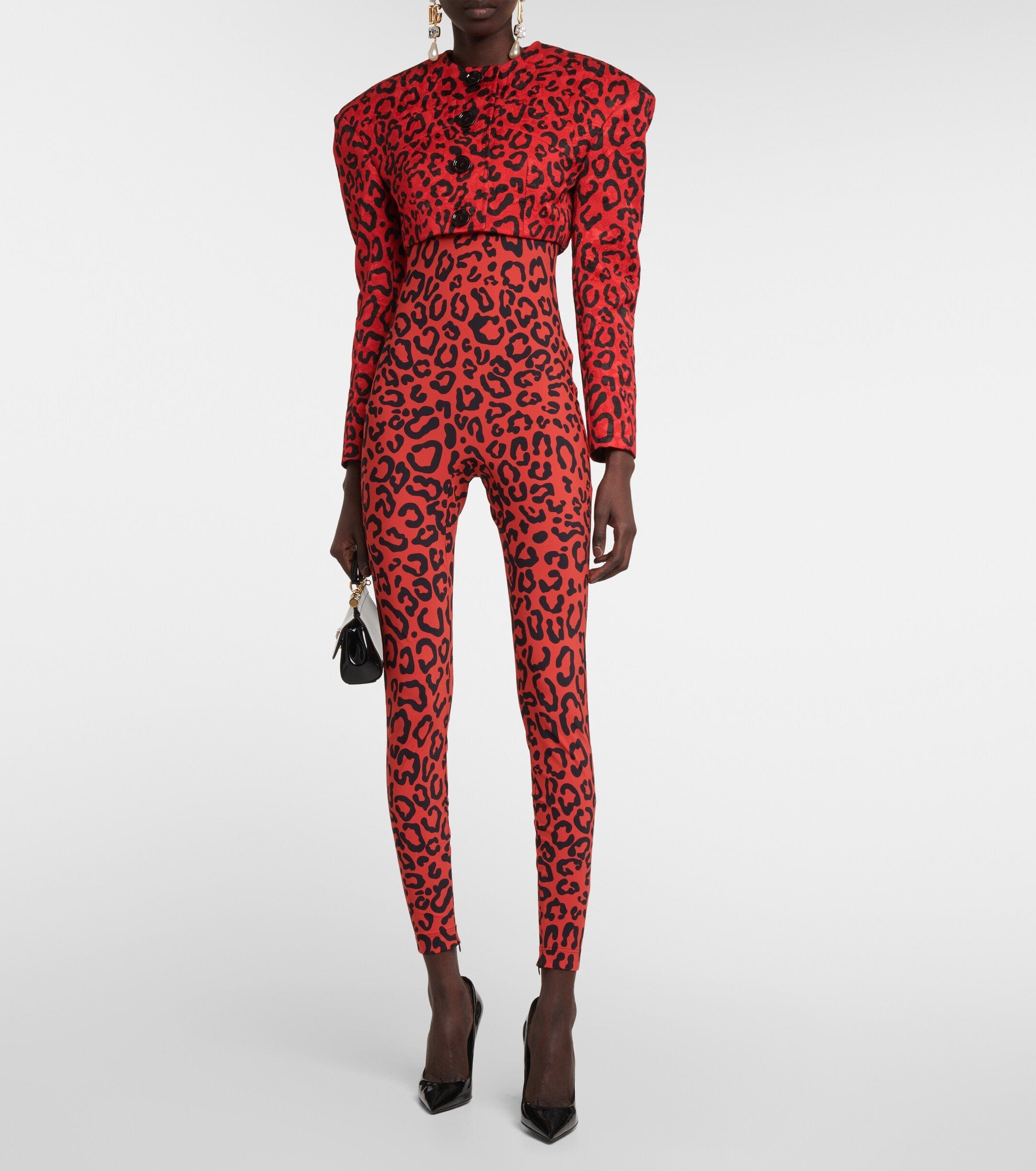 Leopard-Printed Jumpsuit - alternate view
