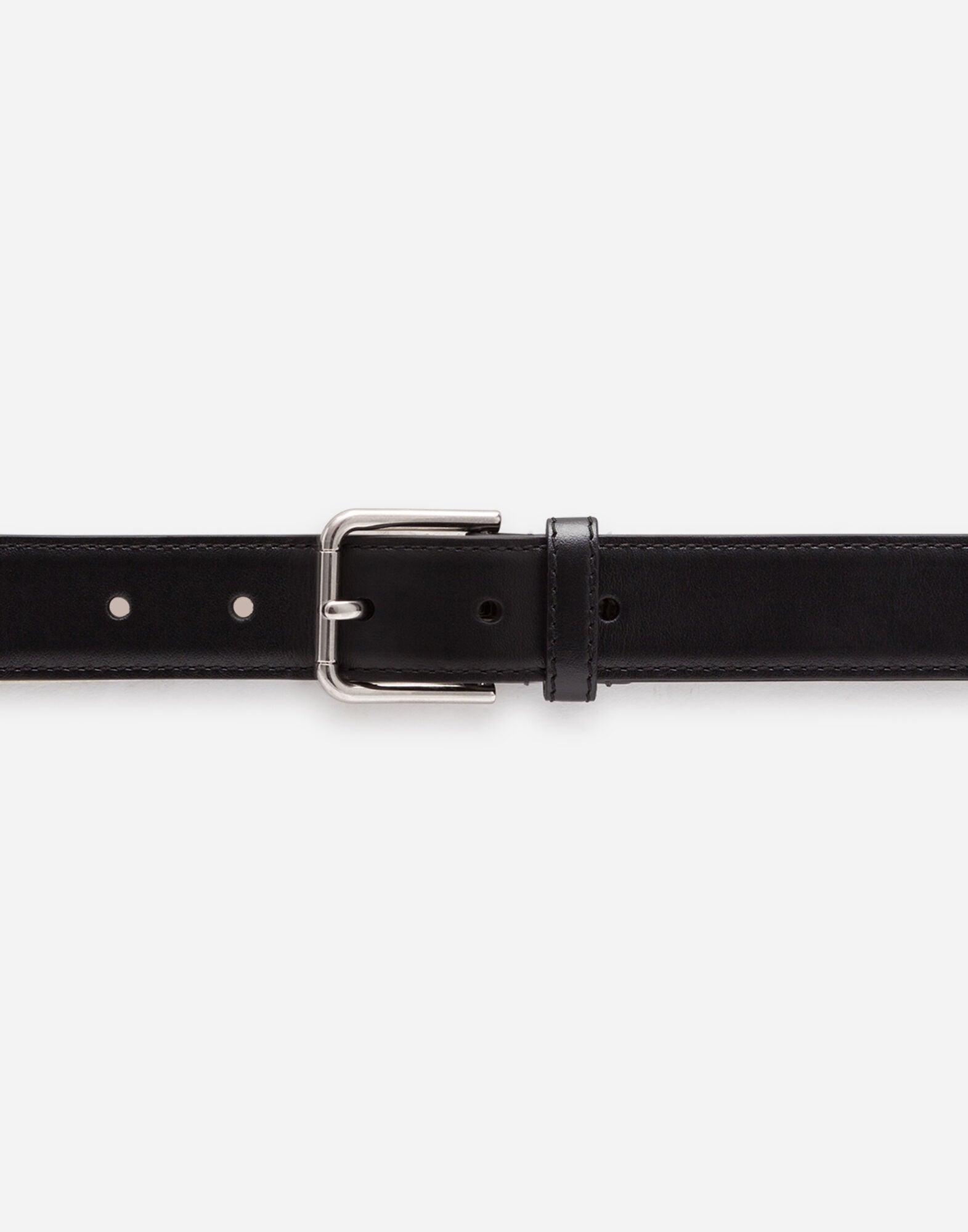 Dolce & Gabbana Linen and Leather Belt