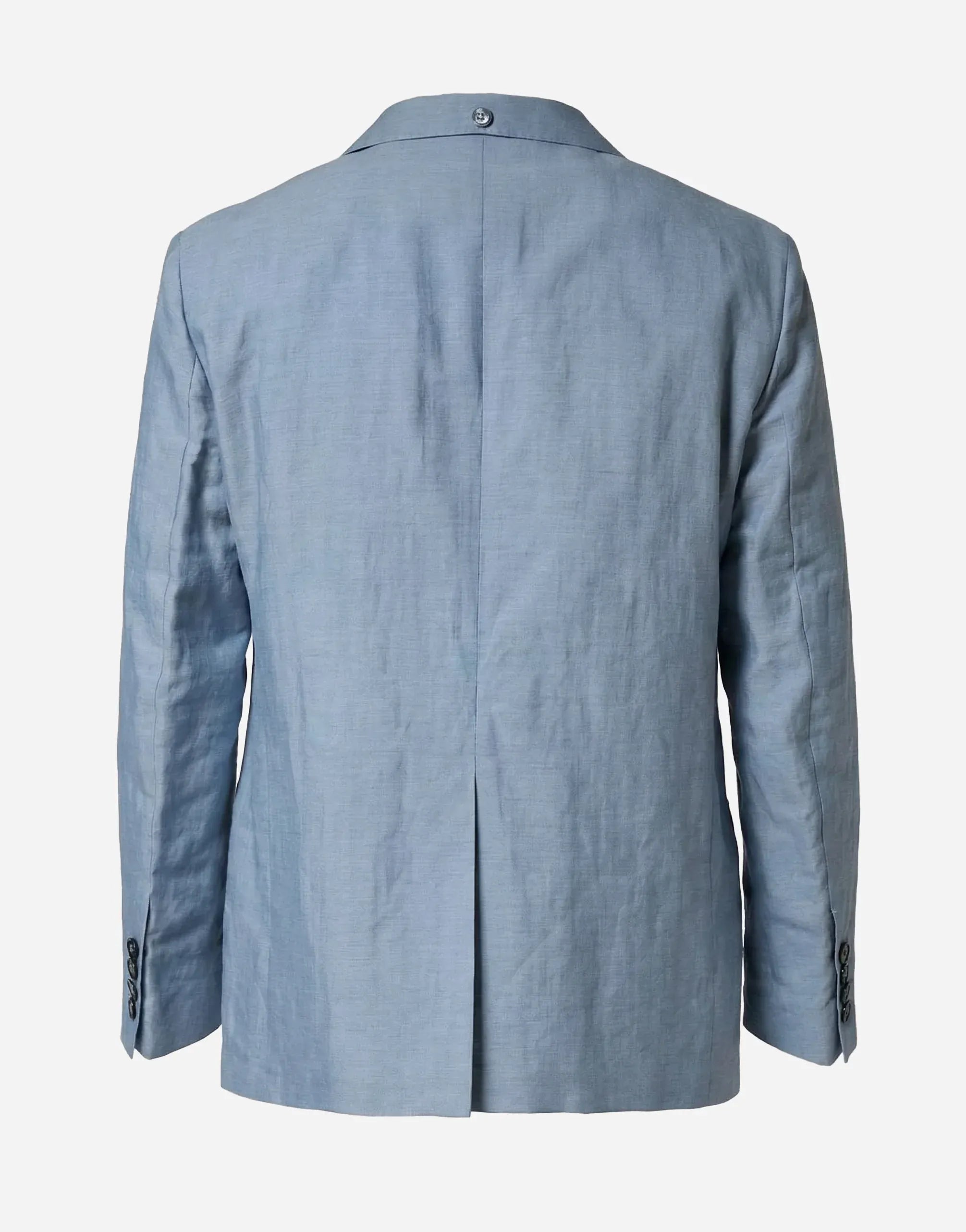 Linen-Blend Single Breasted Blazer - alternate view