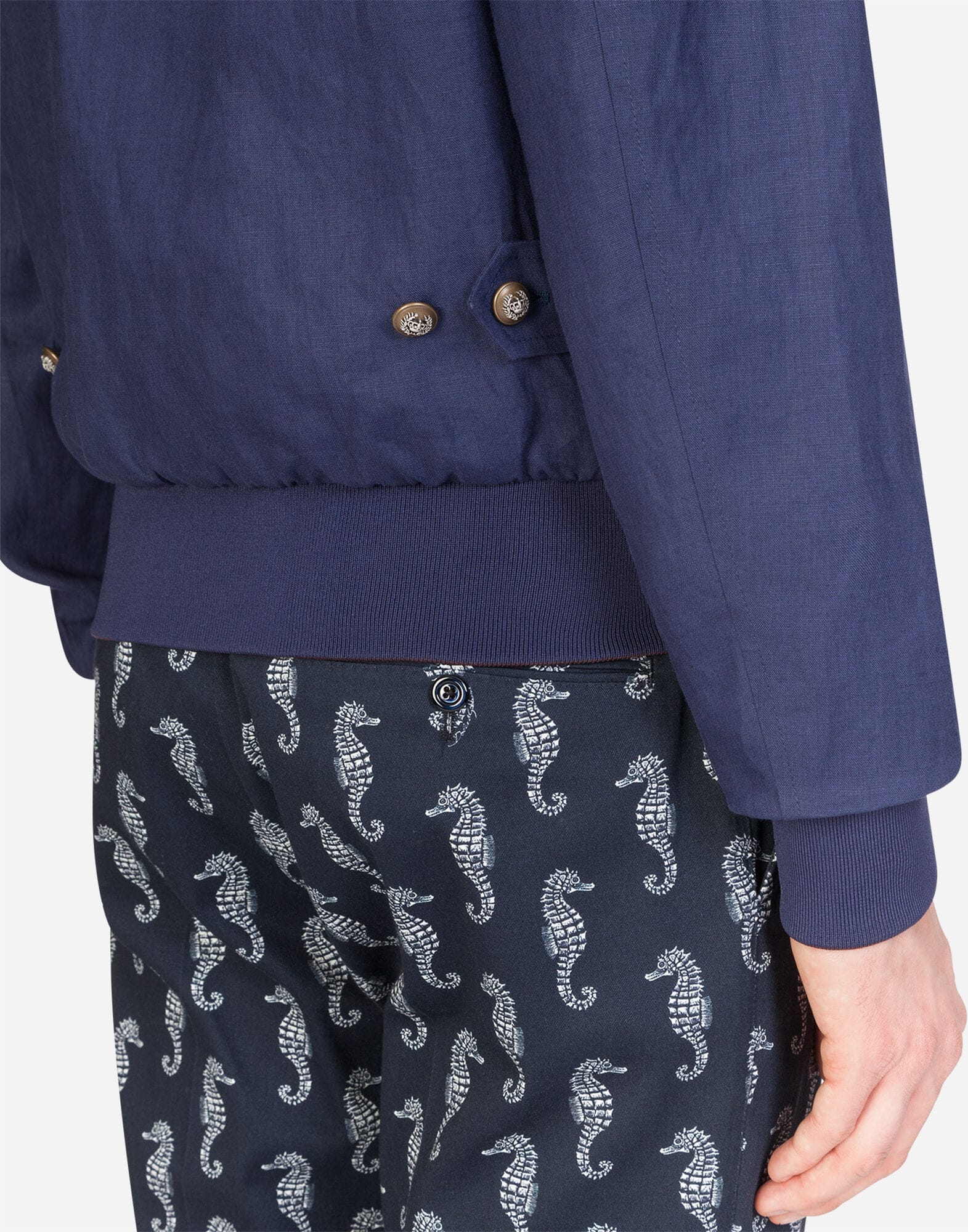Dolce & Gabbana Dolce & Gabbana Linen Bomber Jacket