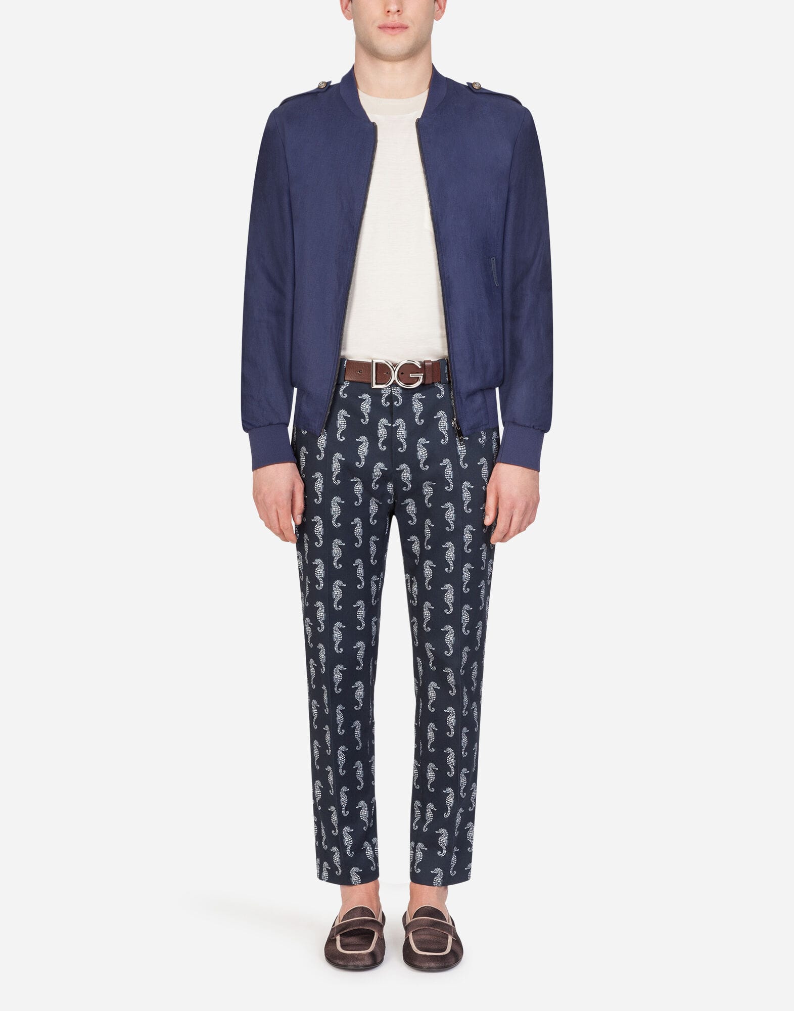 Dolce & Gabbana Linen Bomber Jacket - alternate view